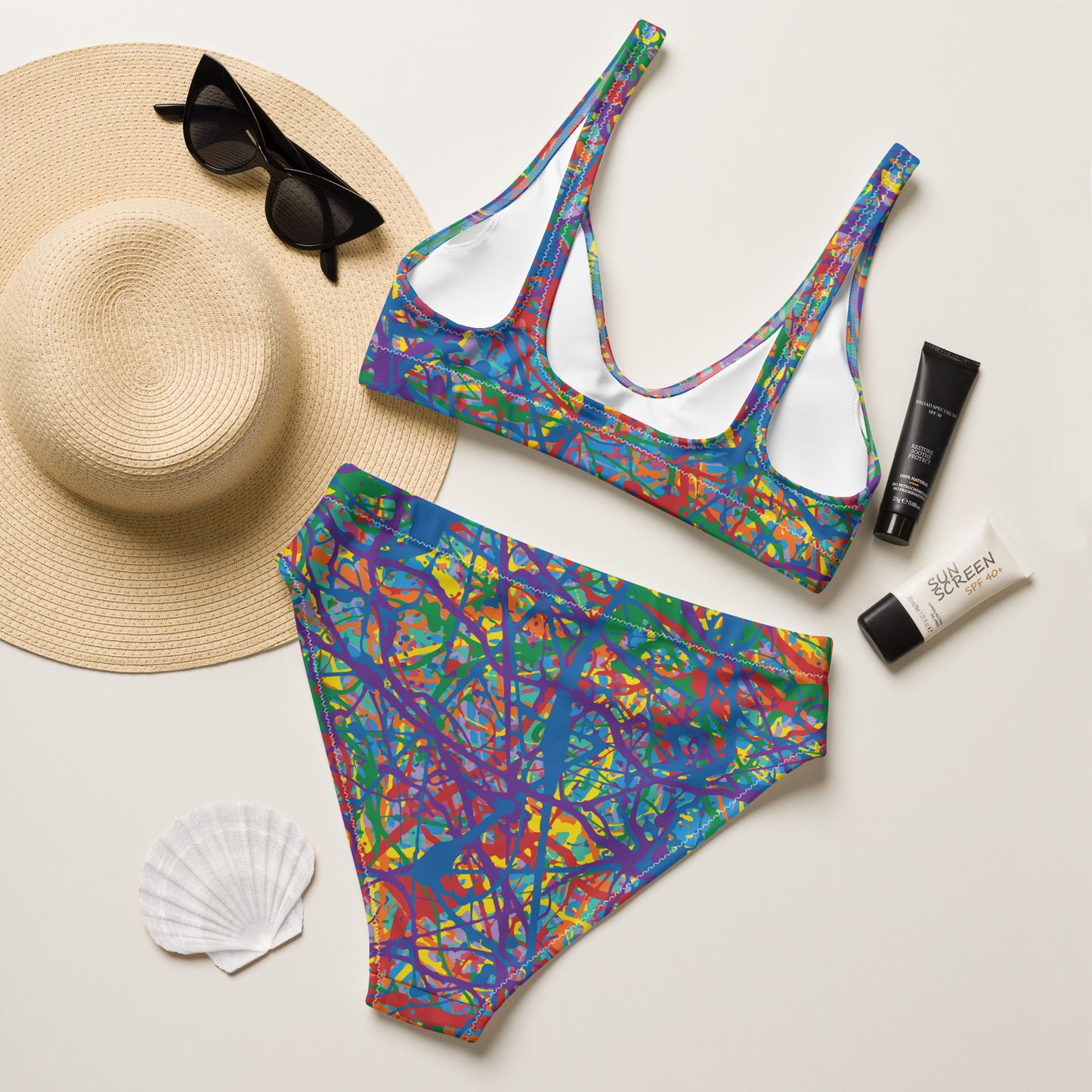 Women's High Waisted Bikini Plex7-10