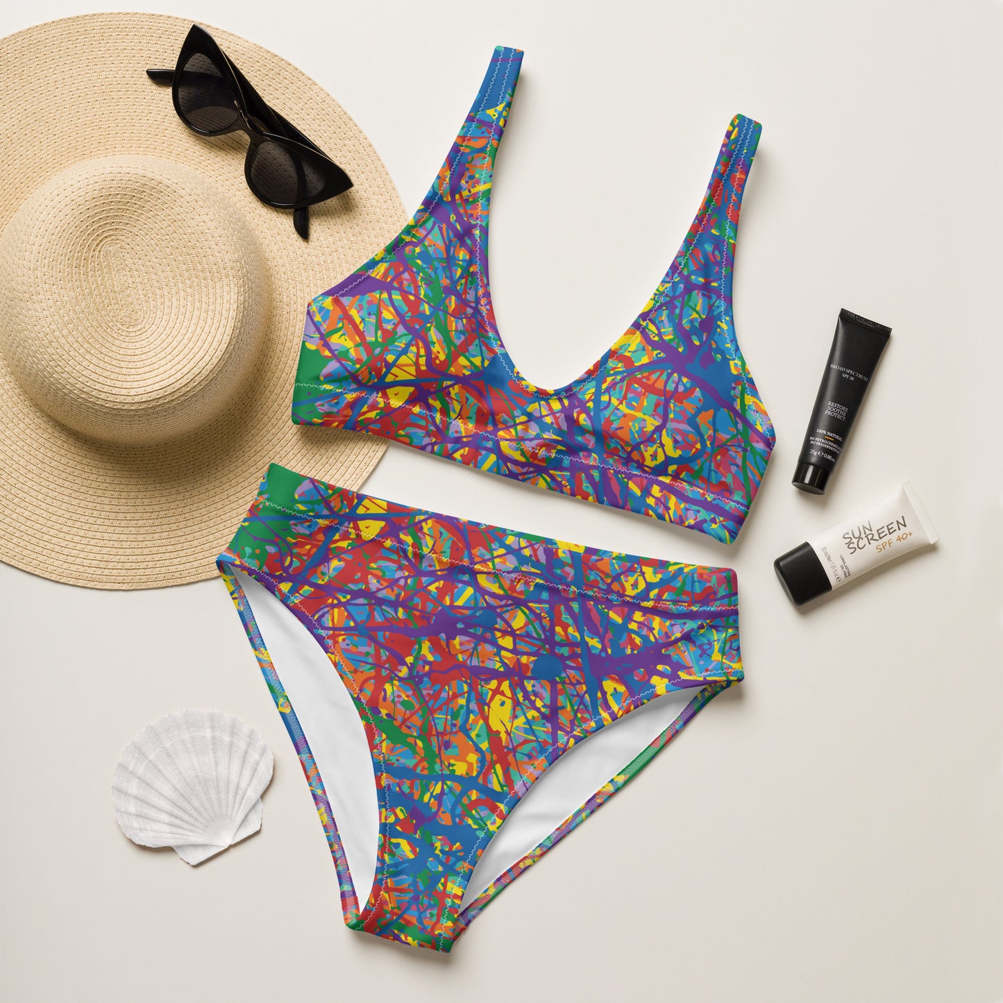 Women's High Waisted Bikini Plex7-10