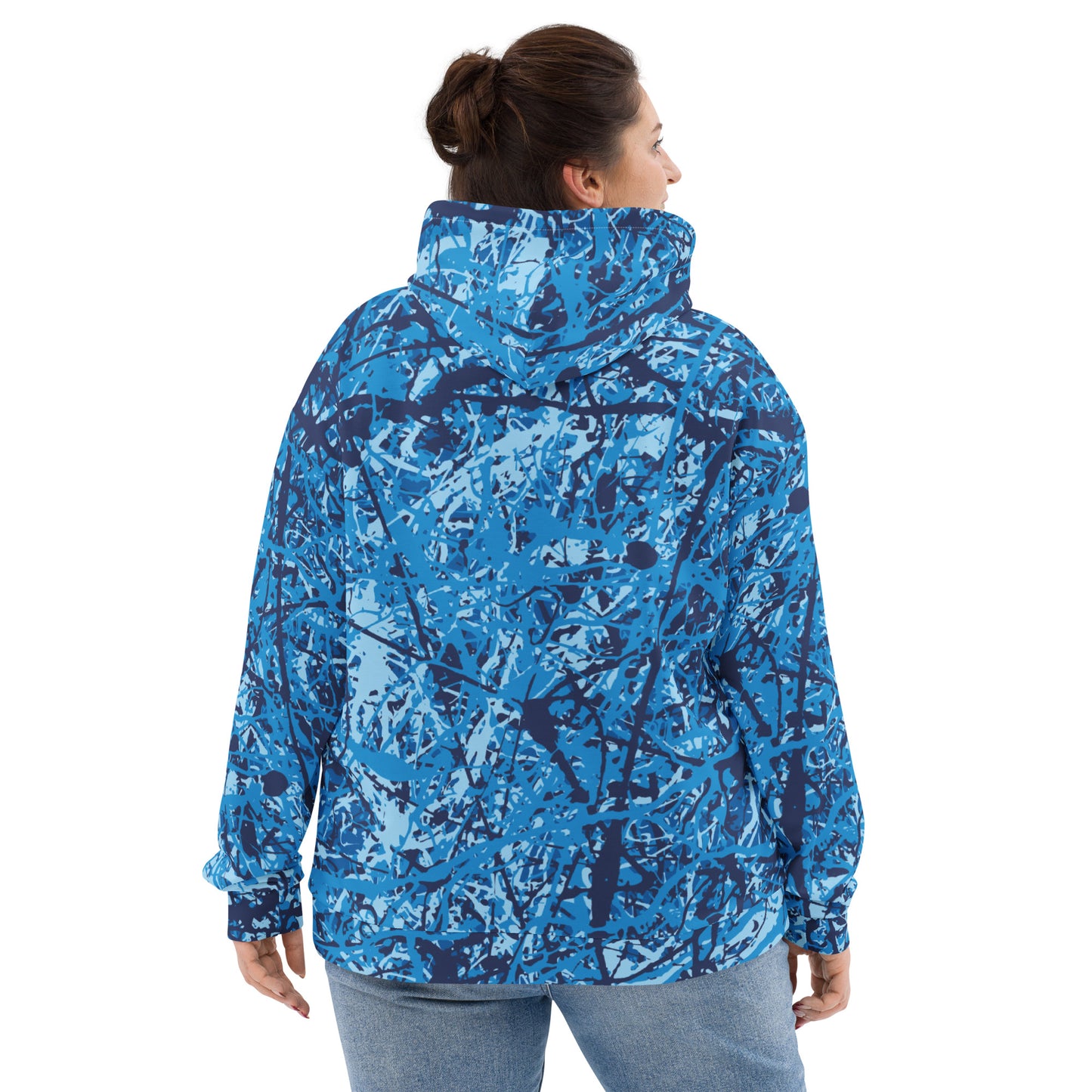 Unisex Hoodie Blue10 Plex