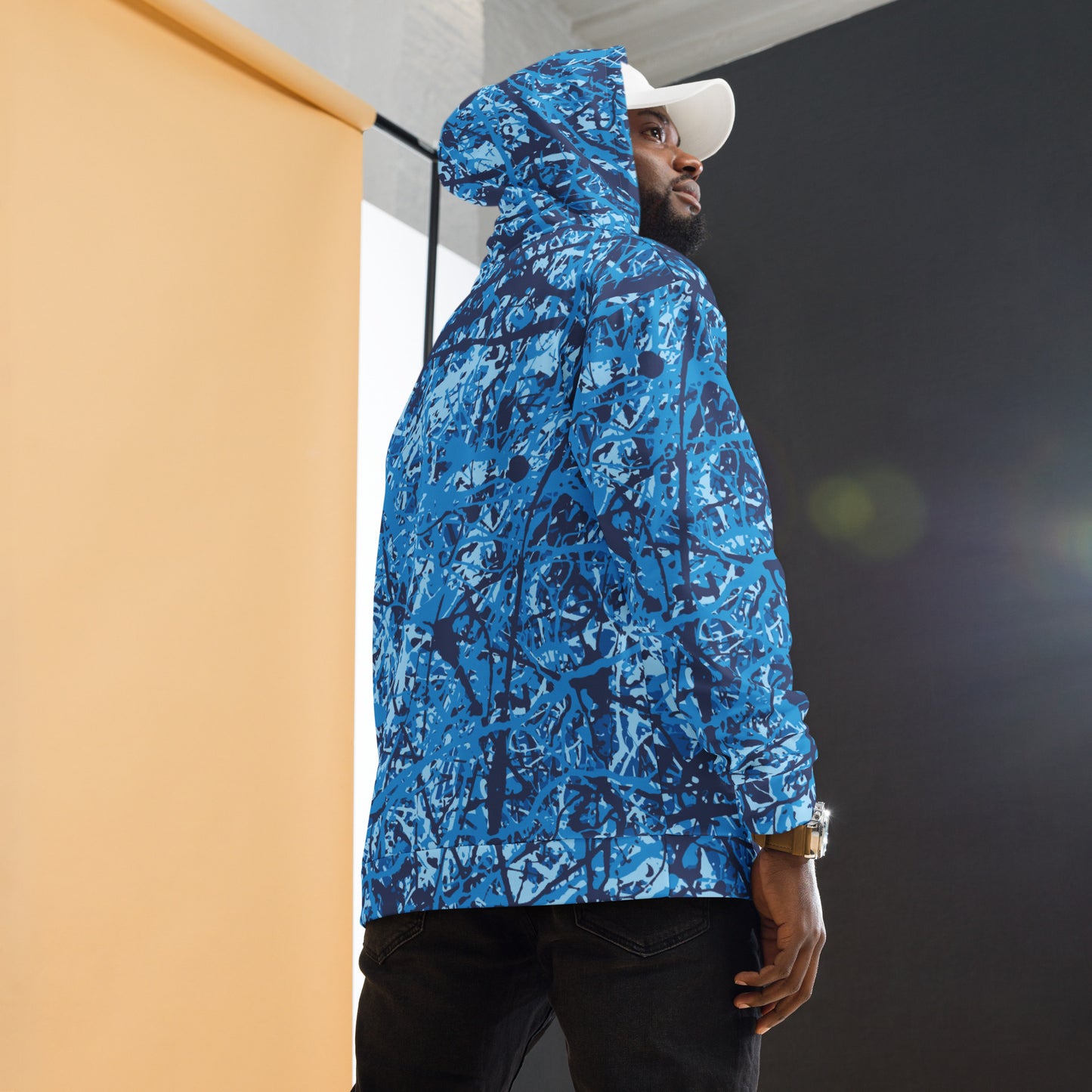 Unisex Hoodie Blue10 Plex