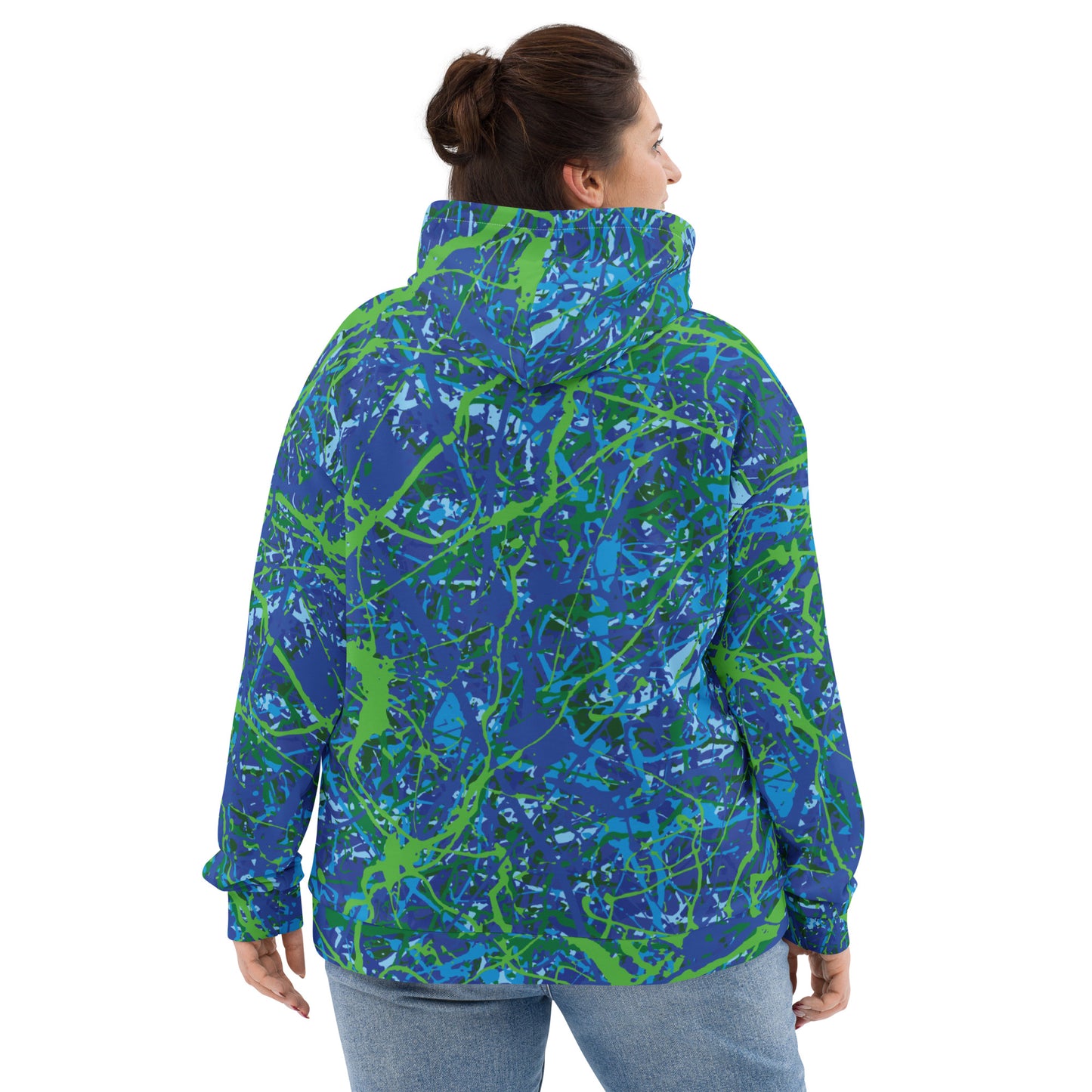 Unisex Hoodie BlueGreen8 Plex