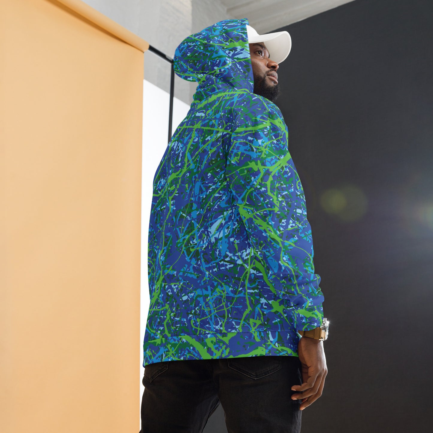 Unisex Hoodie BlueGreen8 Plex