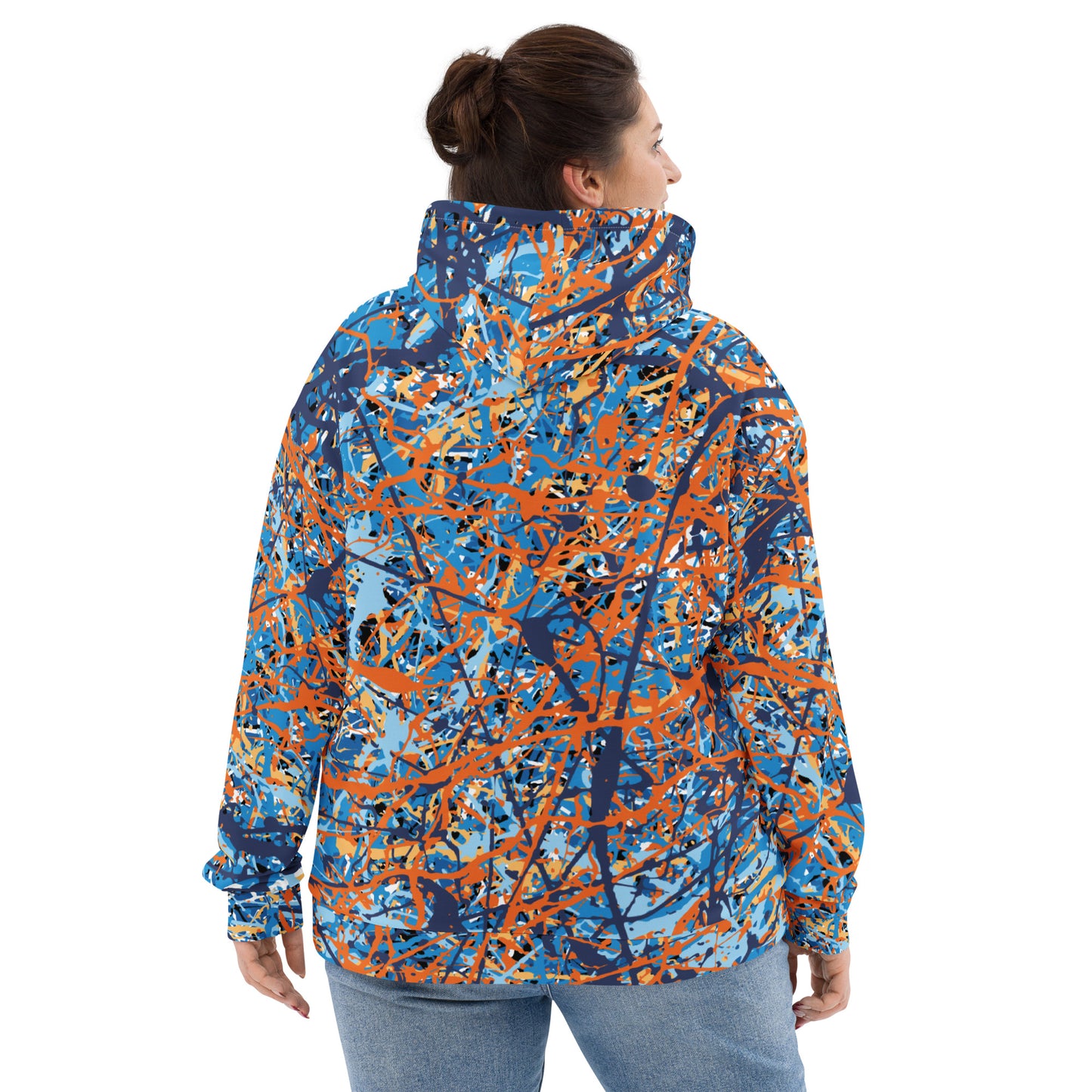 Unisex Hoodie BlueOrange8 Plex