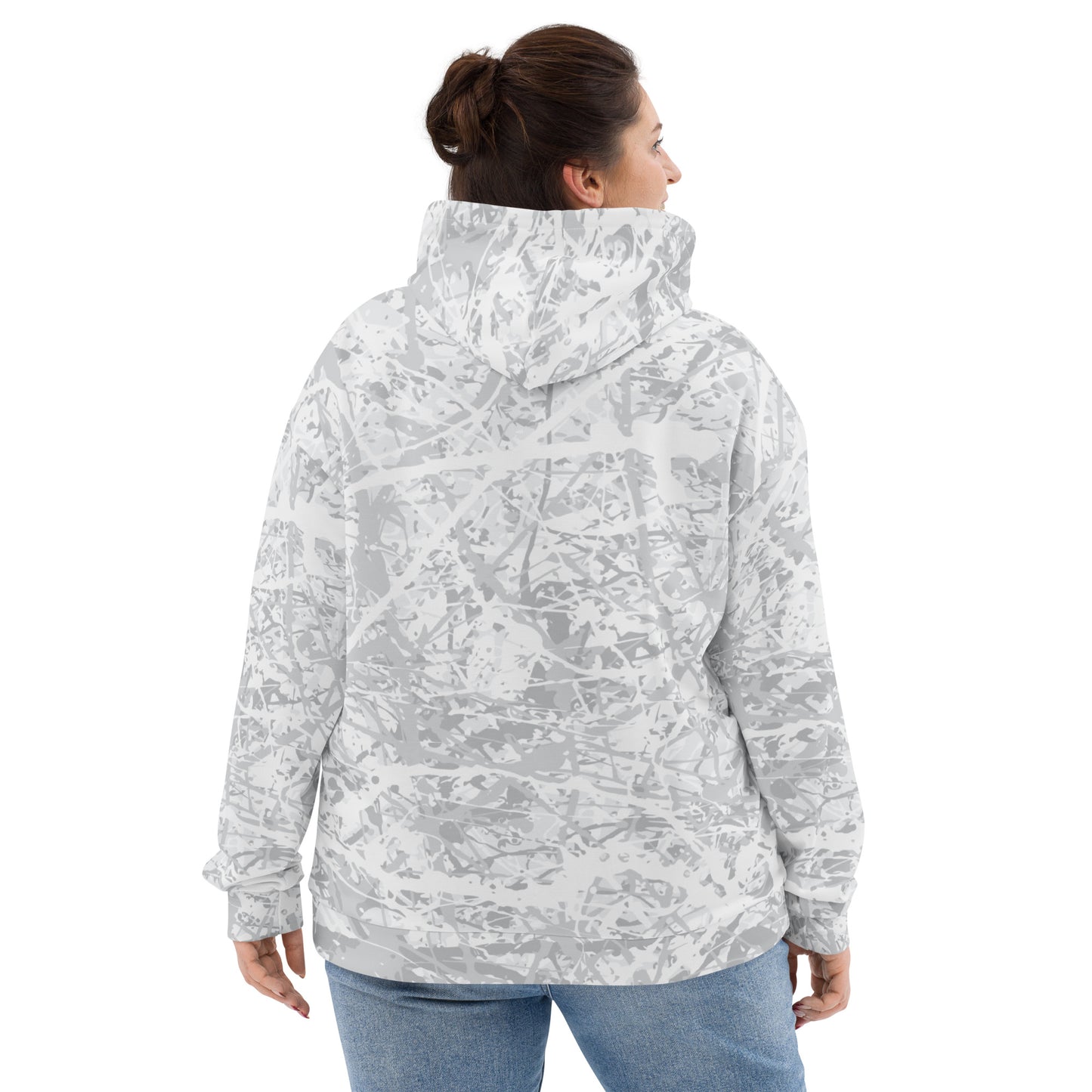 Unisex Hoodie Light White10 Plex