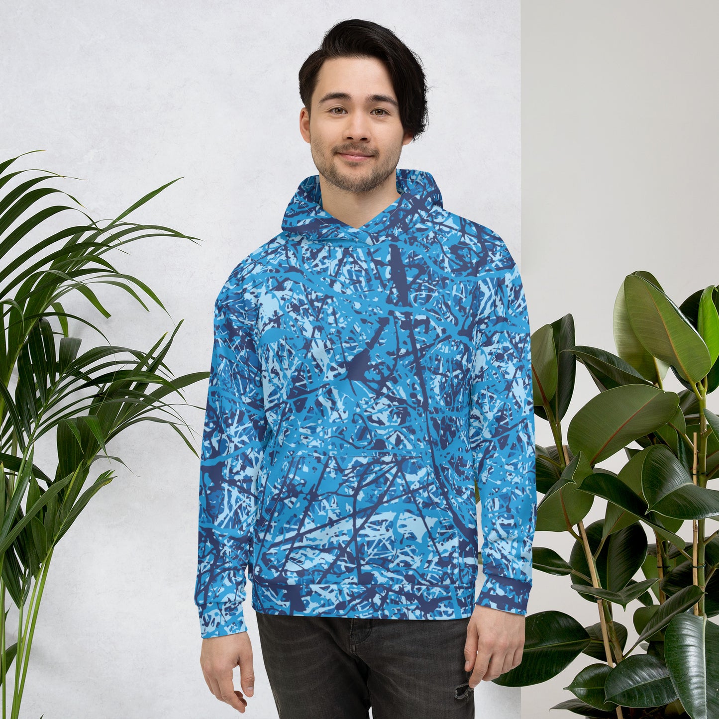 Unisex Hoodie Blue10 Plex