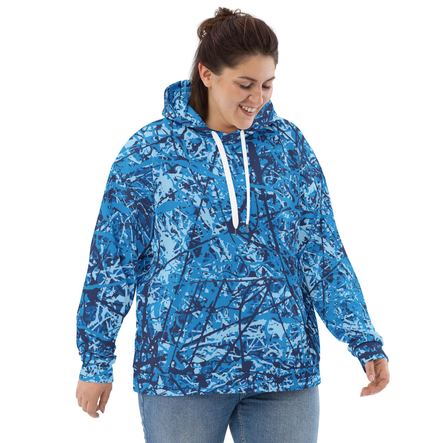 Unisex Hoodie Blue10 Plex
