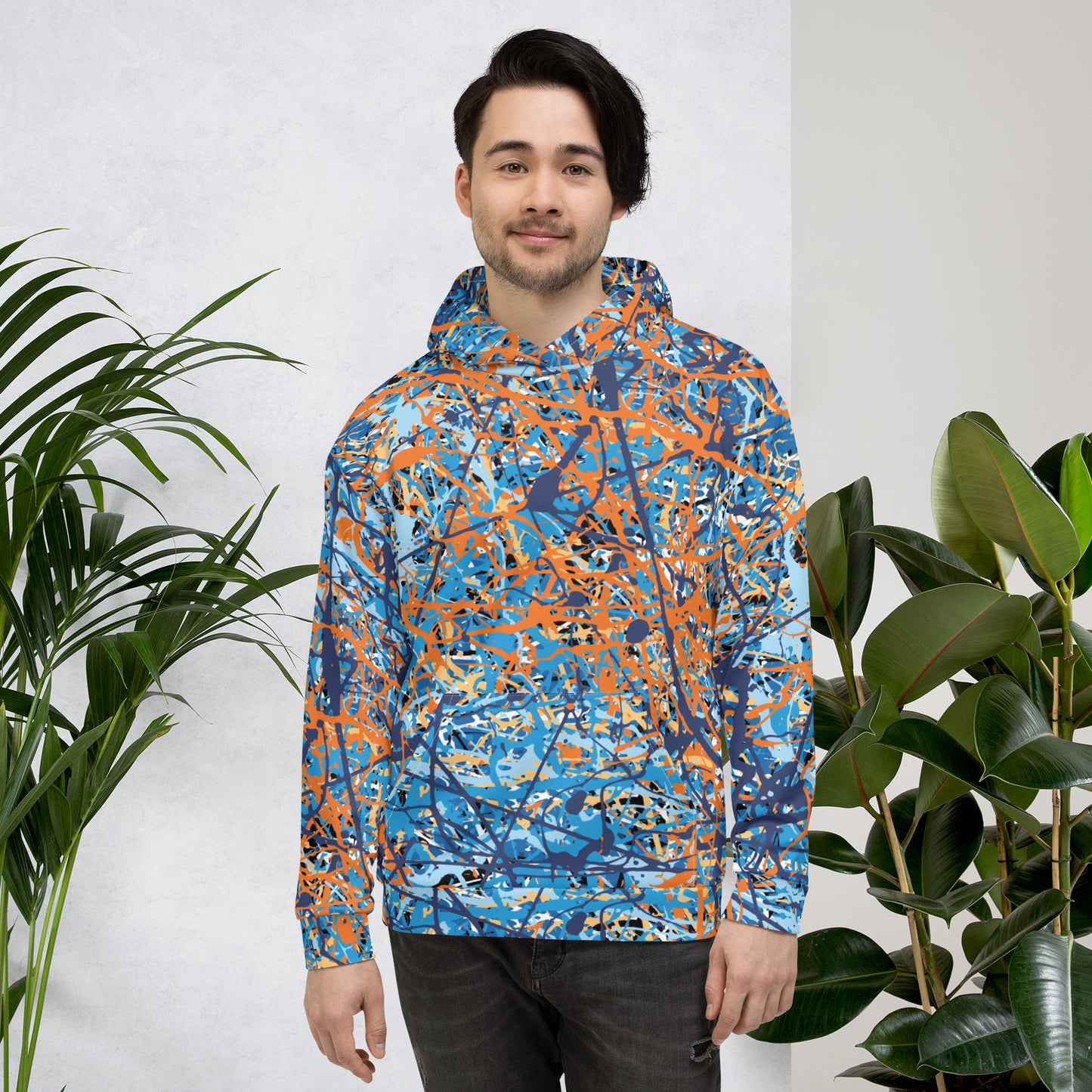 Unisex Hoodie BlueOrange8 Plex