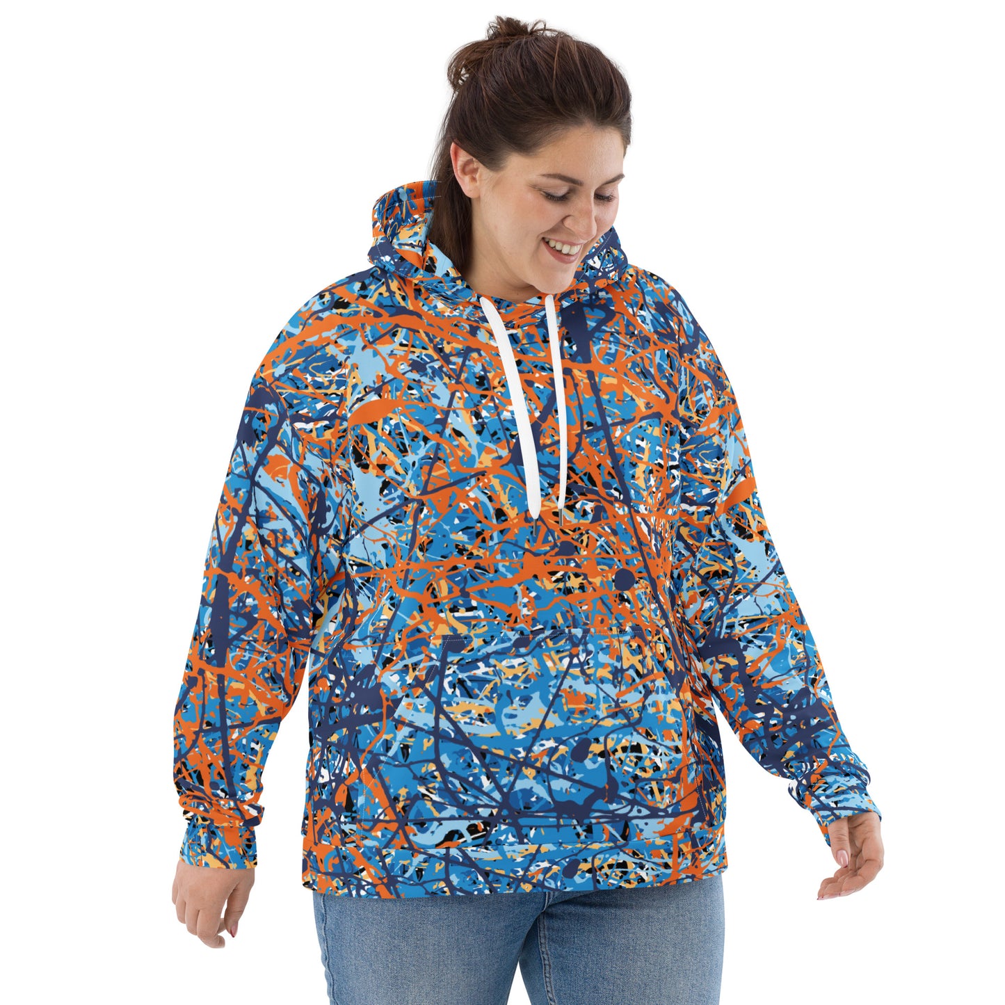 Unisex Hoodie BlueOrange8 Plex