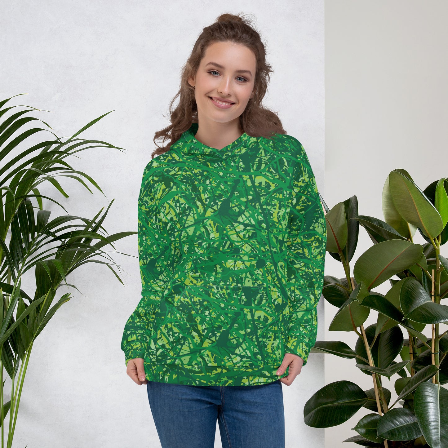 Unisex Hoodie Green10 Plex