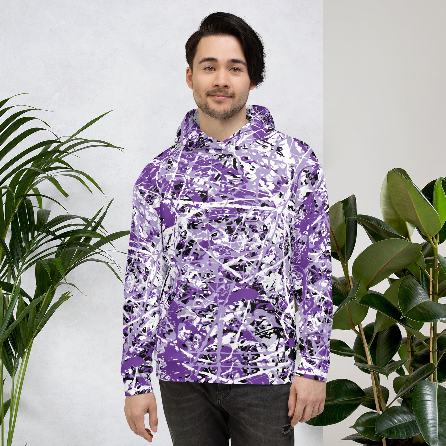 Unisex Hoodie Purple5 Plex