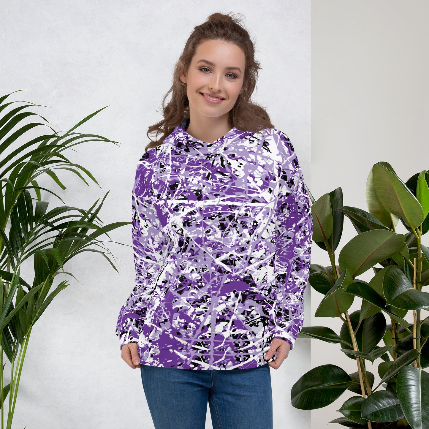 Unisex Hoodie Purple5 Plex
