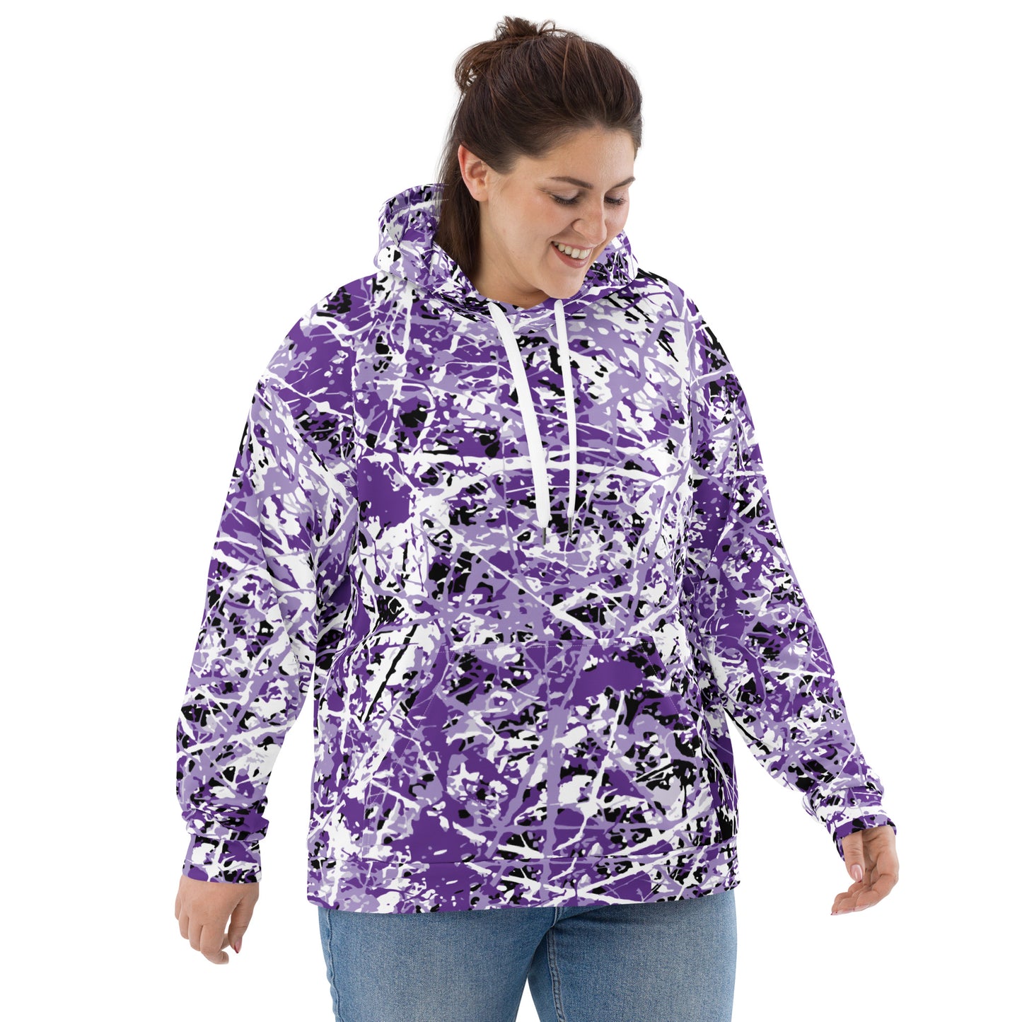 Unisex Hoodie Purple5 Plex