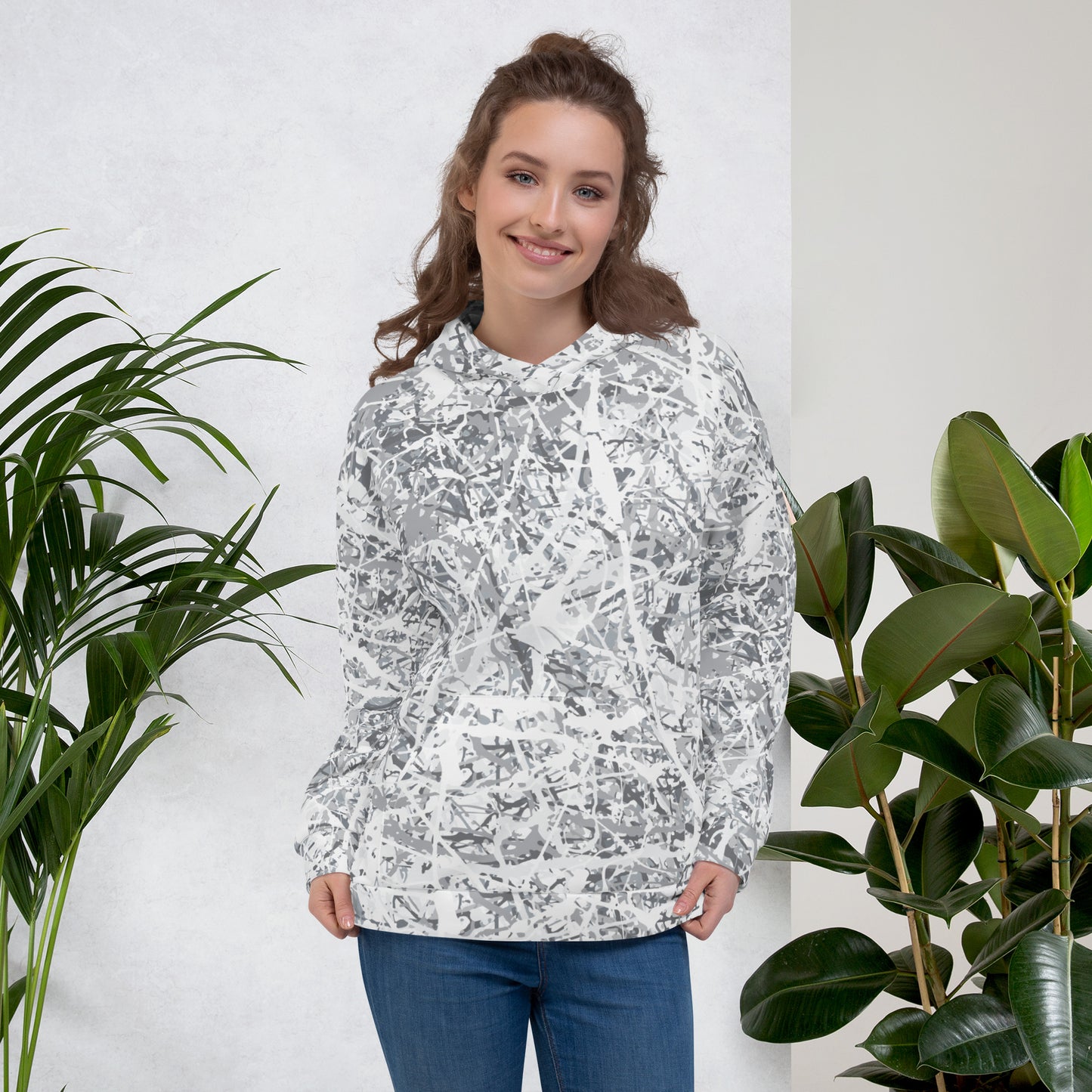 Unisex Hoodie White10 Plex