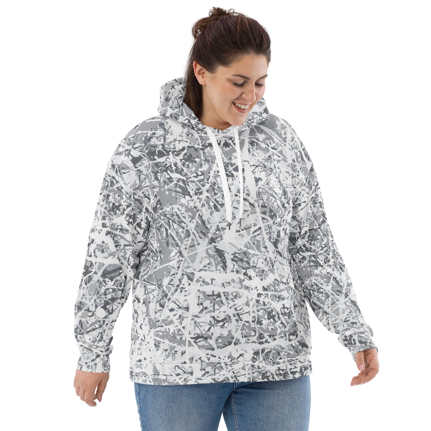 Unisex Hoodie White10 Plex