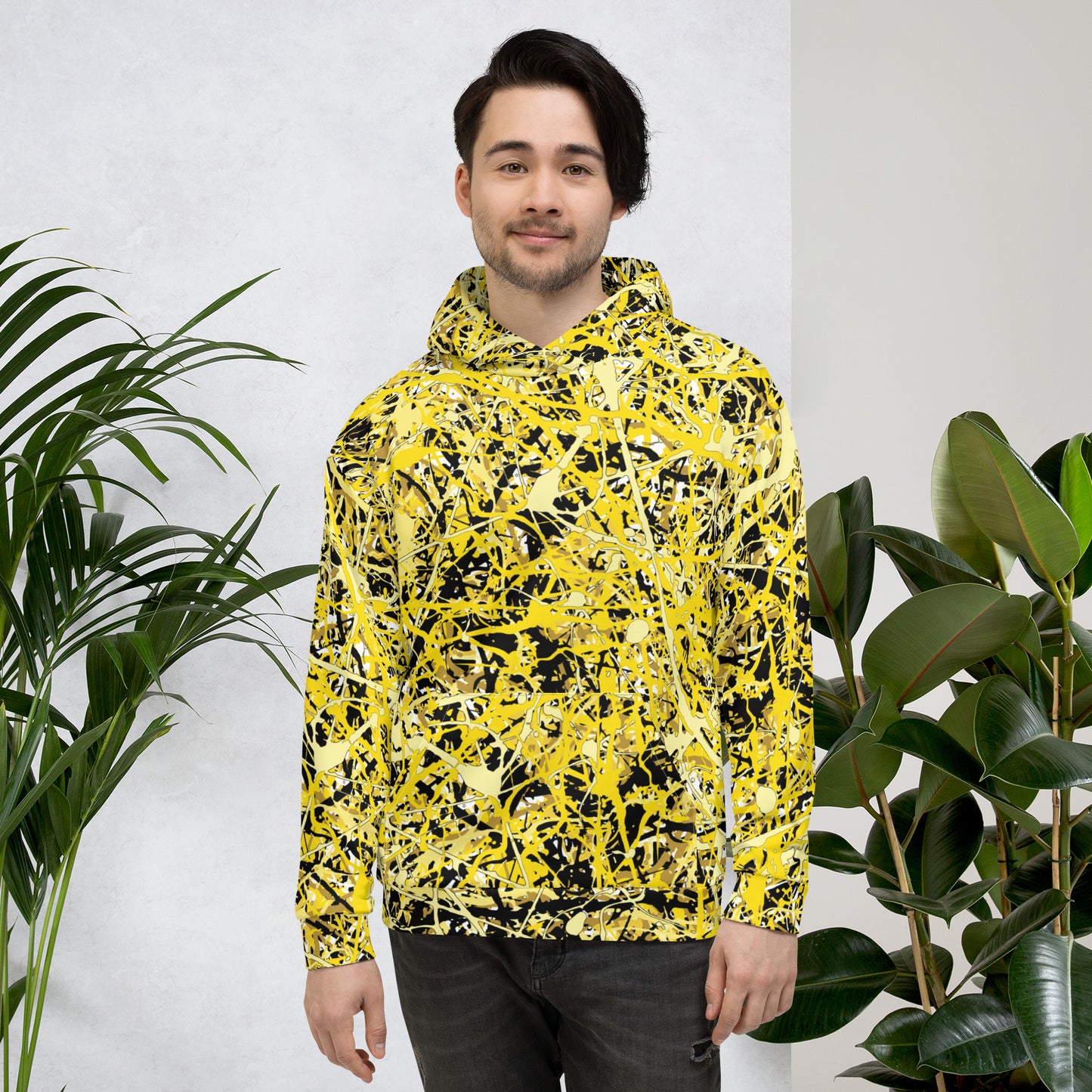 Unisex Hoodie Yellow10 Plex