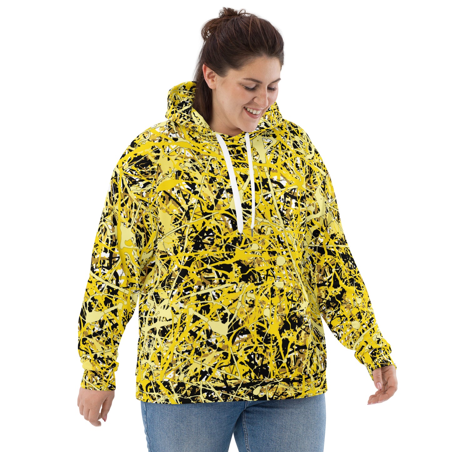 Unisex Hoodie Yellow10 Plex