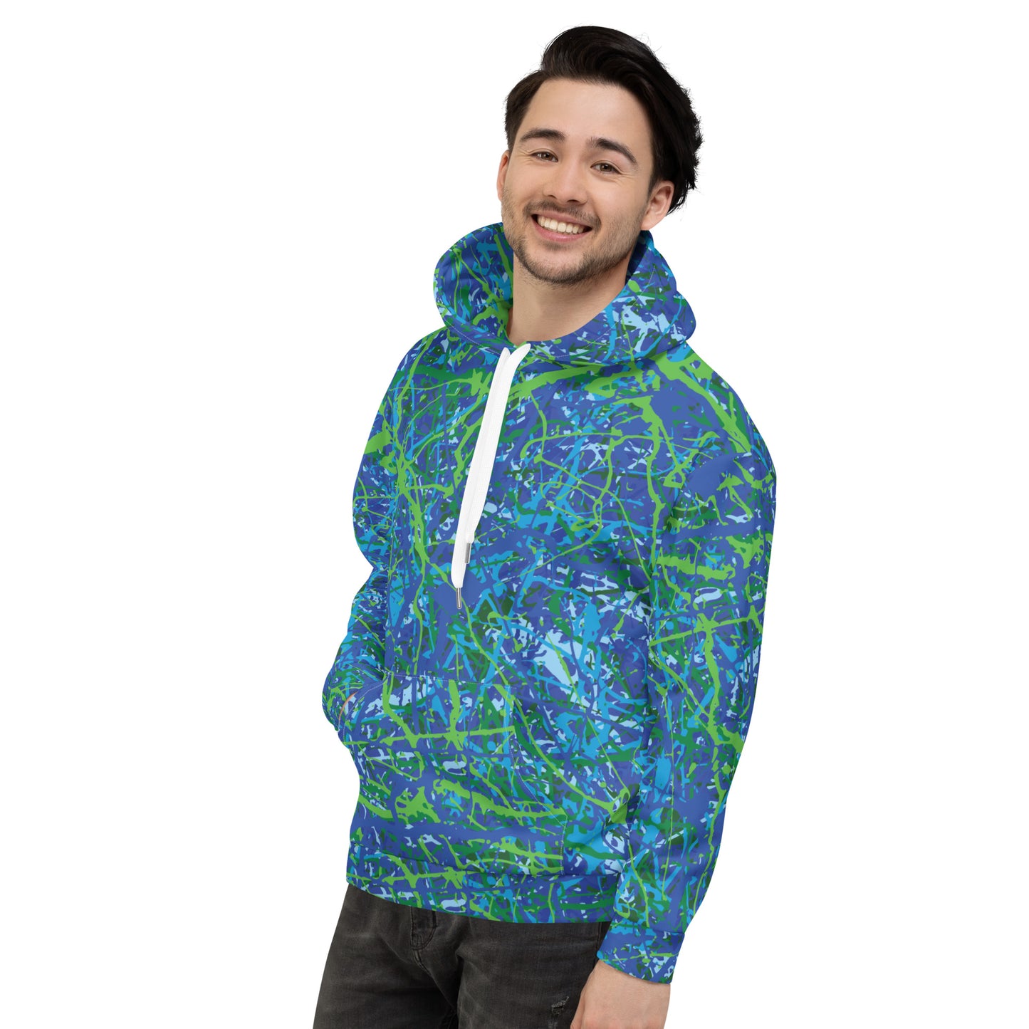 Unisex Hoodie BlueGreen8 Plex