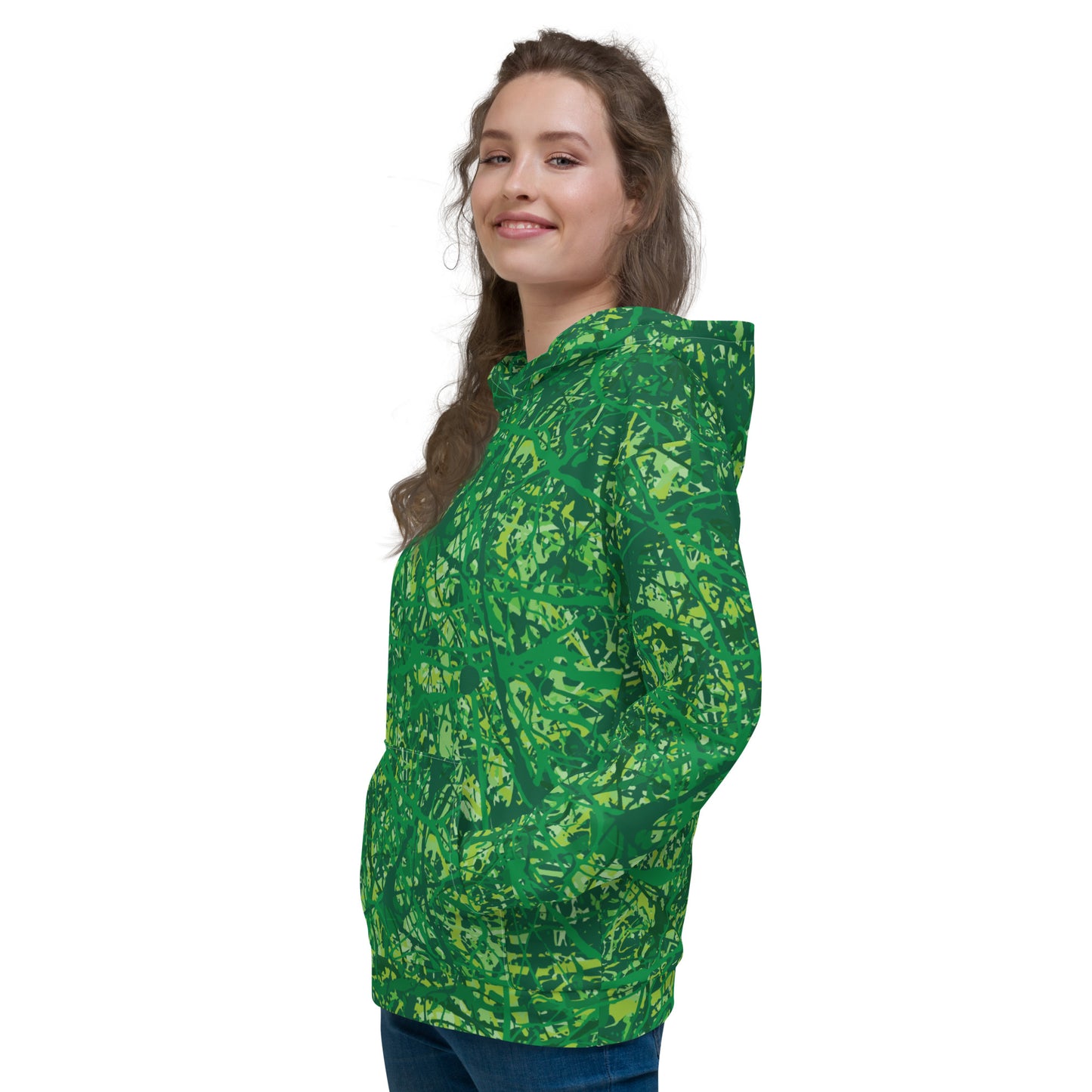 Unisex Hoodie Green10 Plex