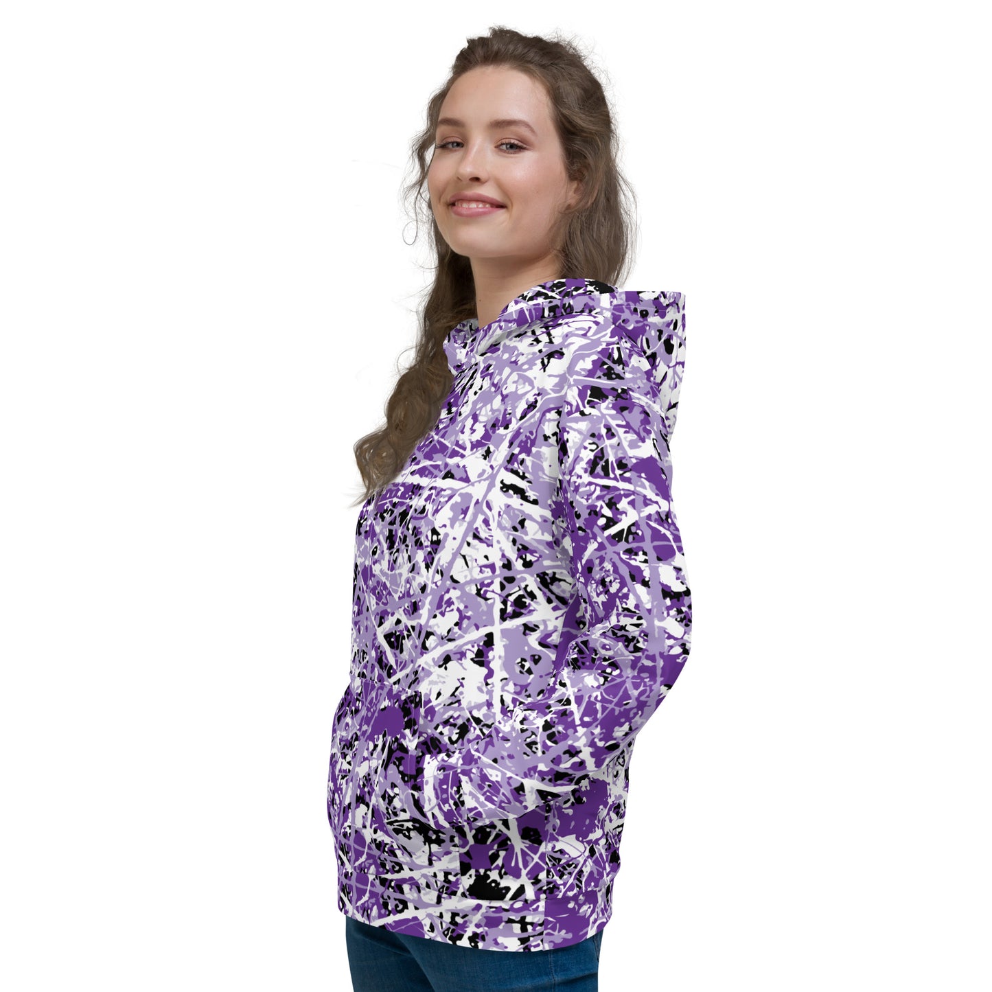 Unisex Hoodie Purple5 Plex