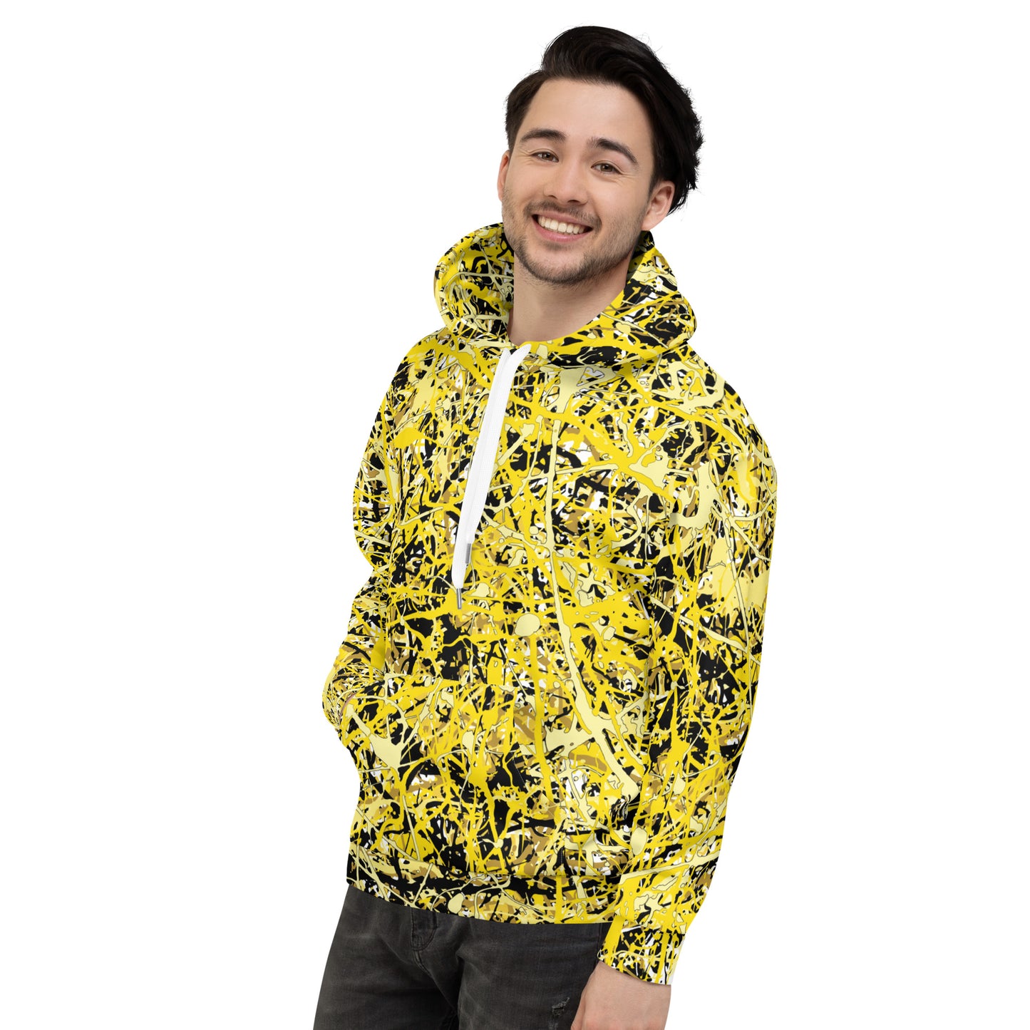 Unisex Hoodie Yellow10 Plex
