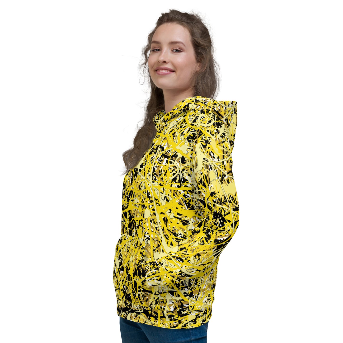 Unisex Hoodie Yellow10 Plex