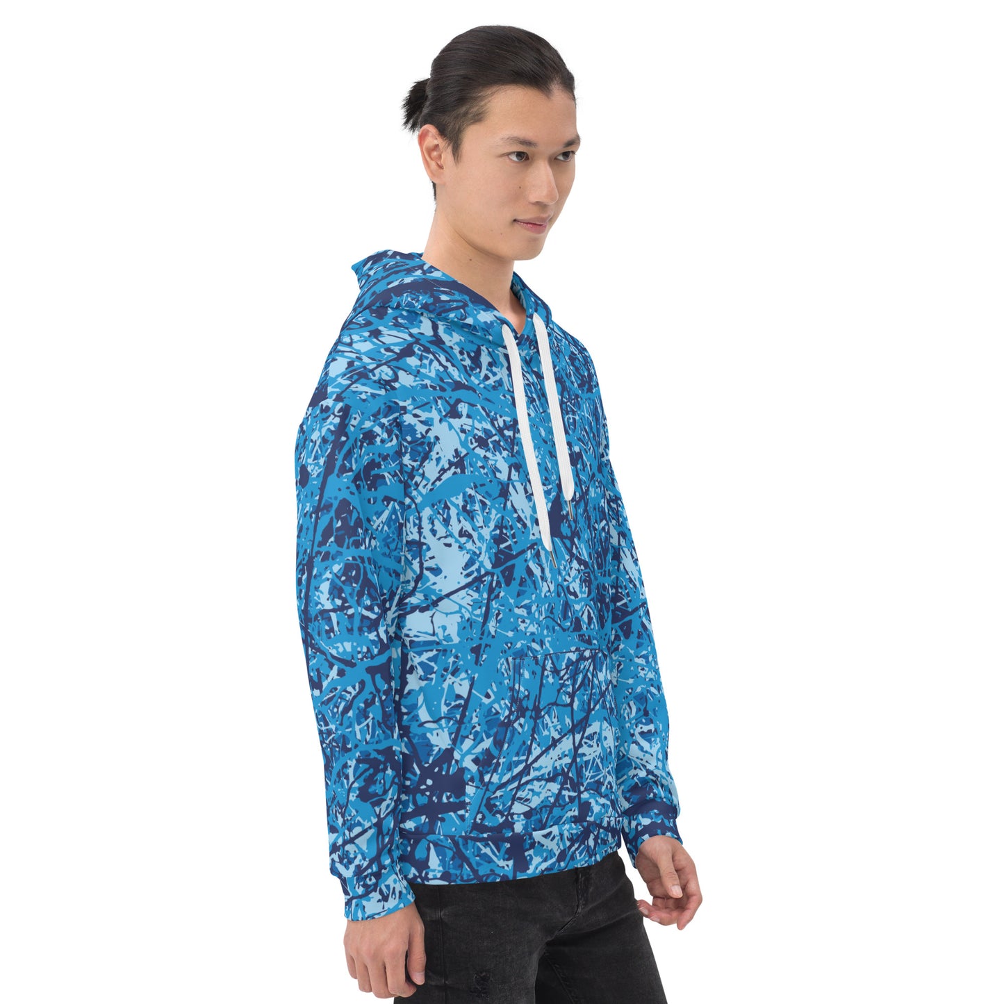 Unisex Hoodie Blue10 Plex