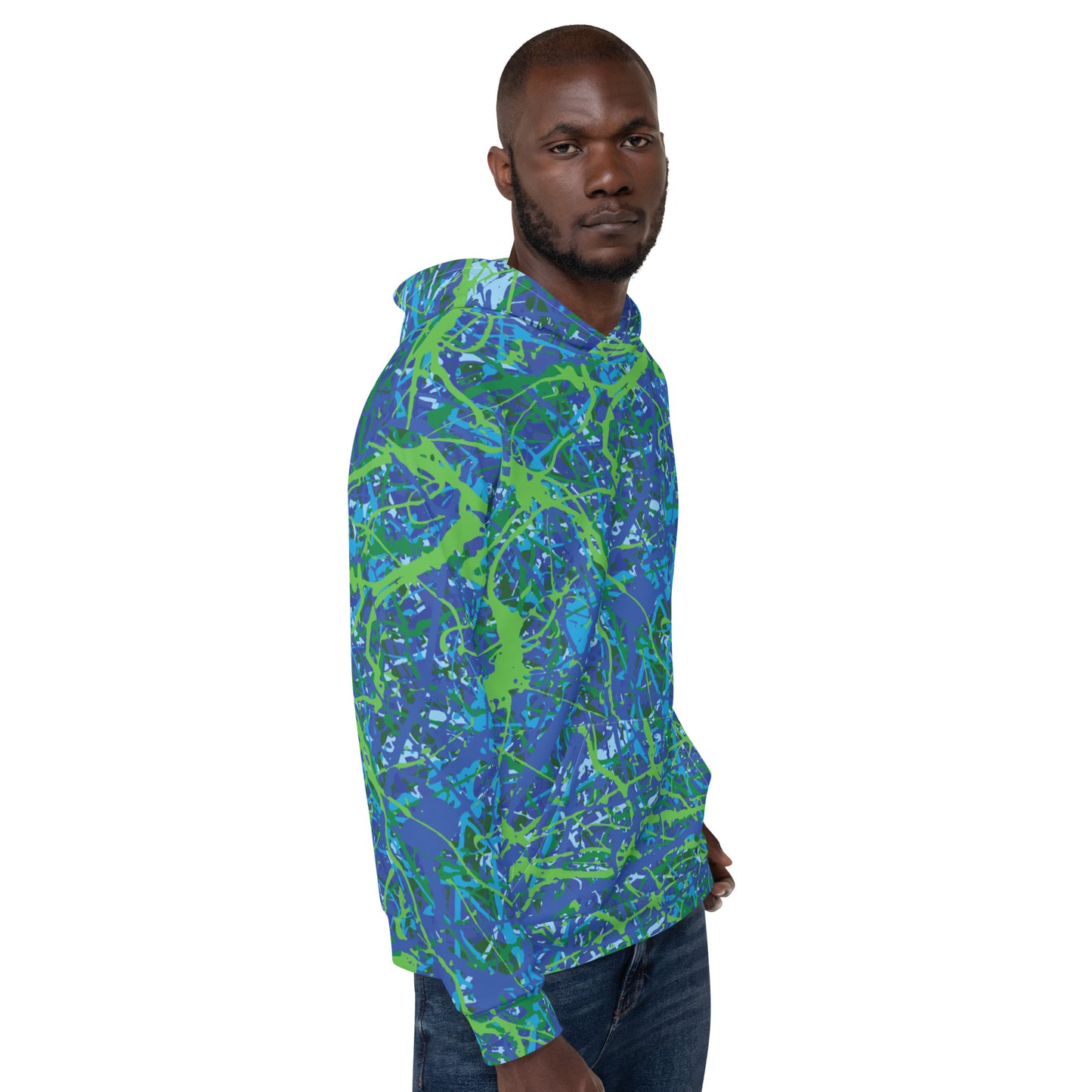 Unisex Hoodie BlueGreen8 Plex