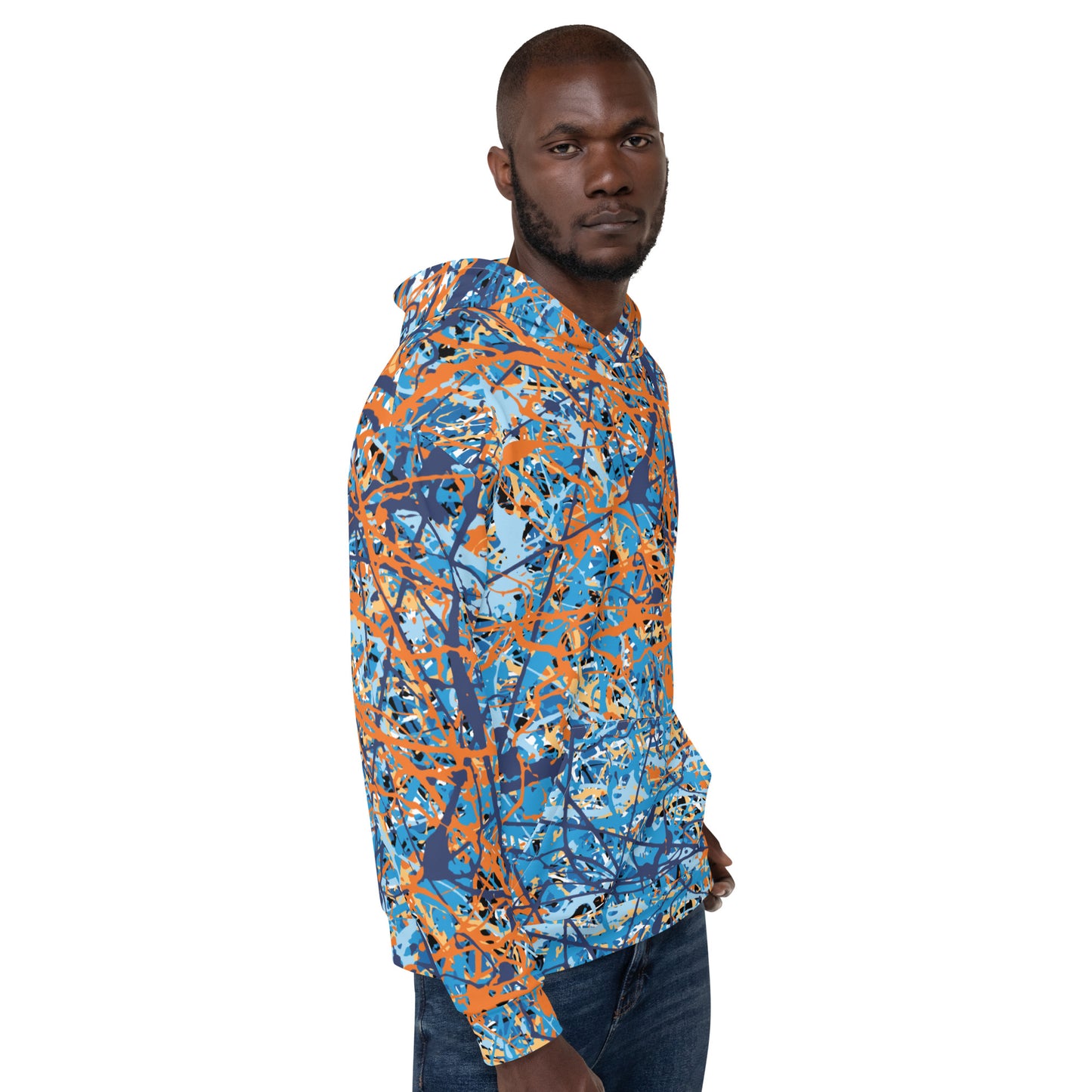 Unisex Hoodie BlueOrange8 Plex