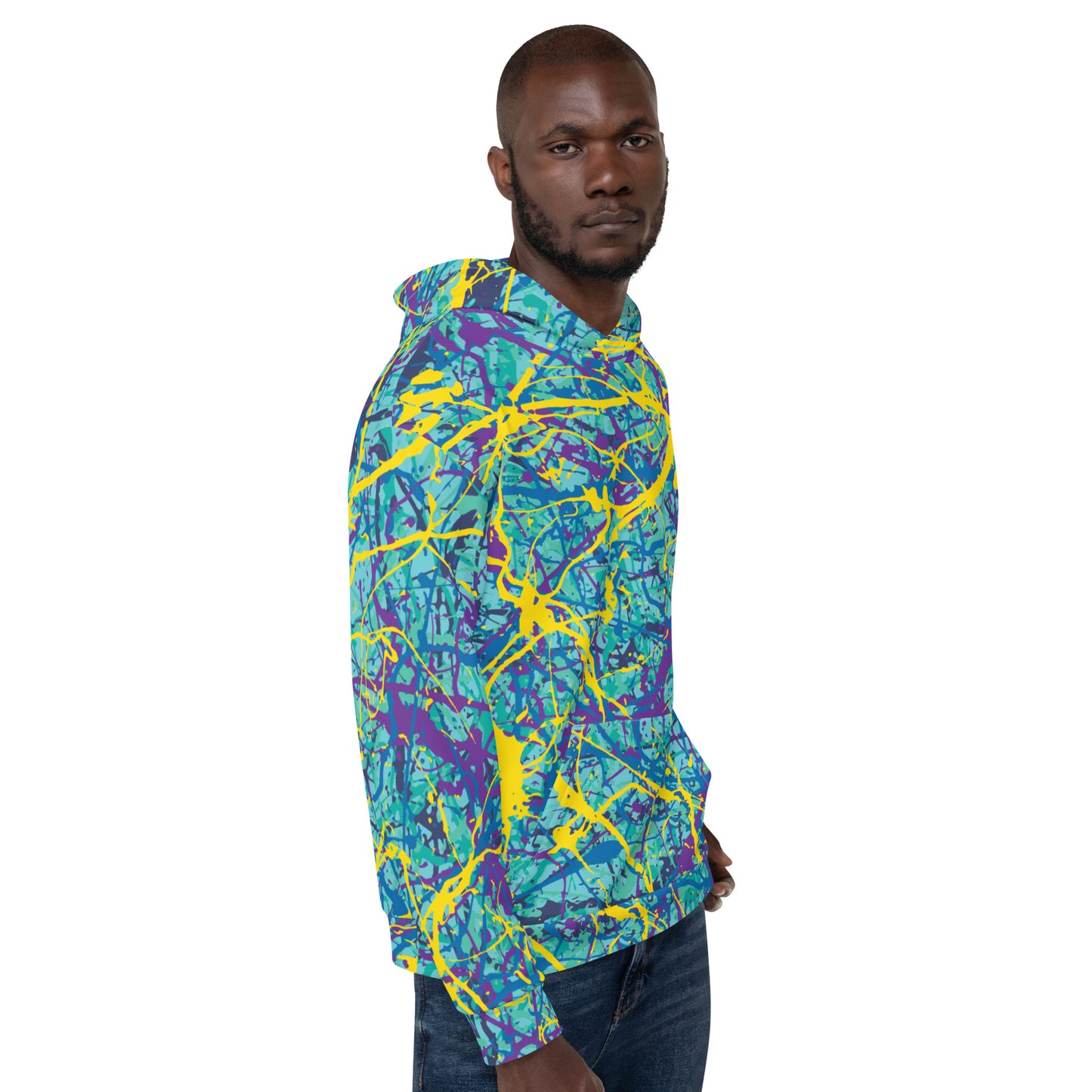 Unisex Hoodie BlueYellow7 Plex