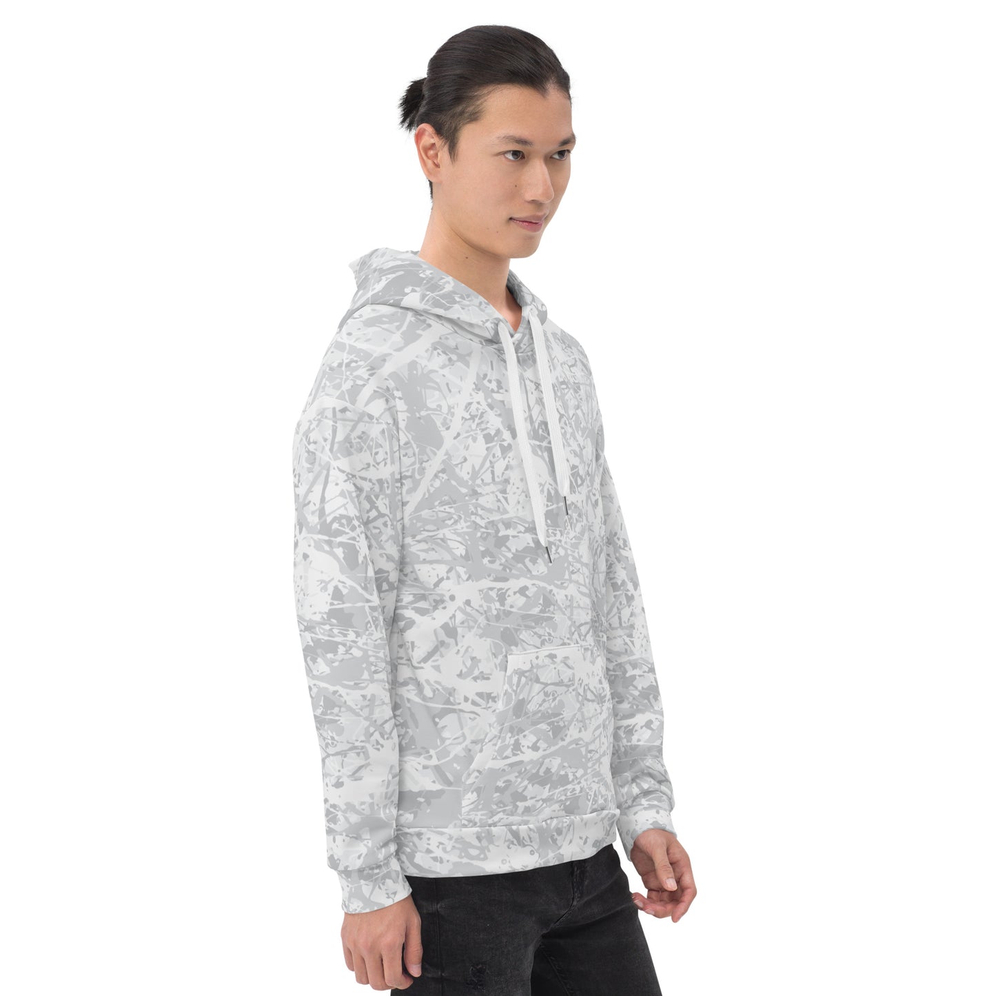 Unisex Hoodie Light White10 Plex