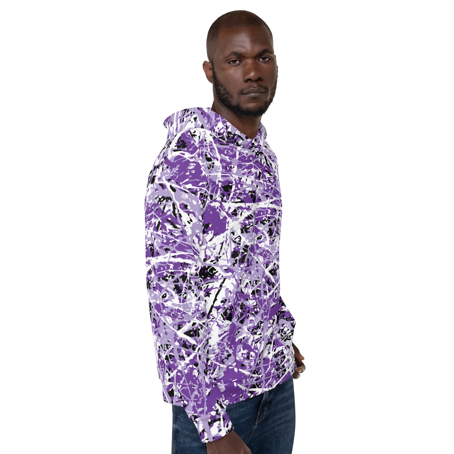 Unisex Hoodie Purple5 Plex