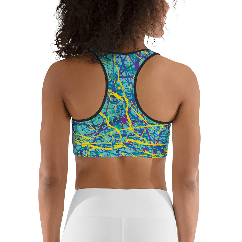 Women's Sports Bra BlueYellow7 Plex