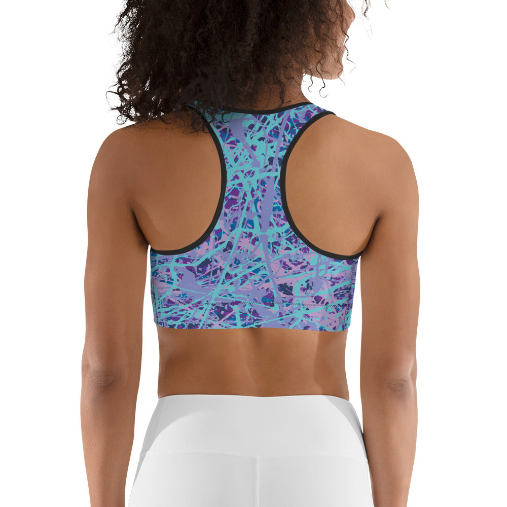 Women's Sports Bra IcePurple8 Plex