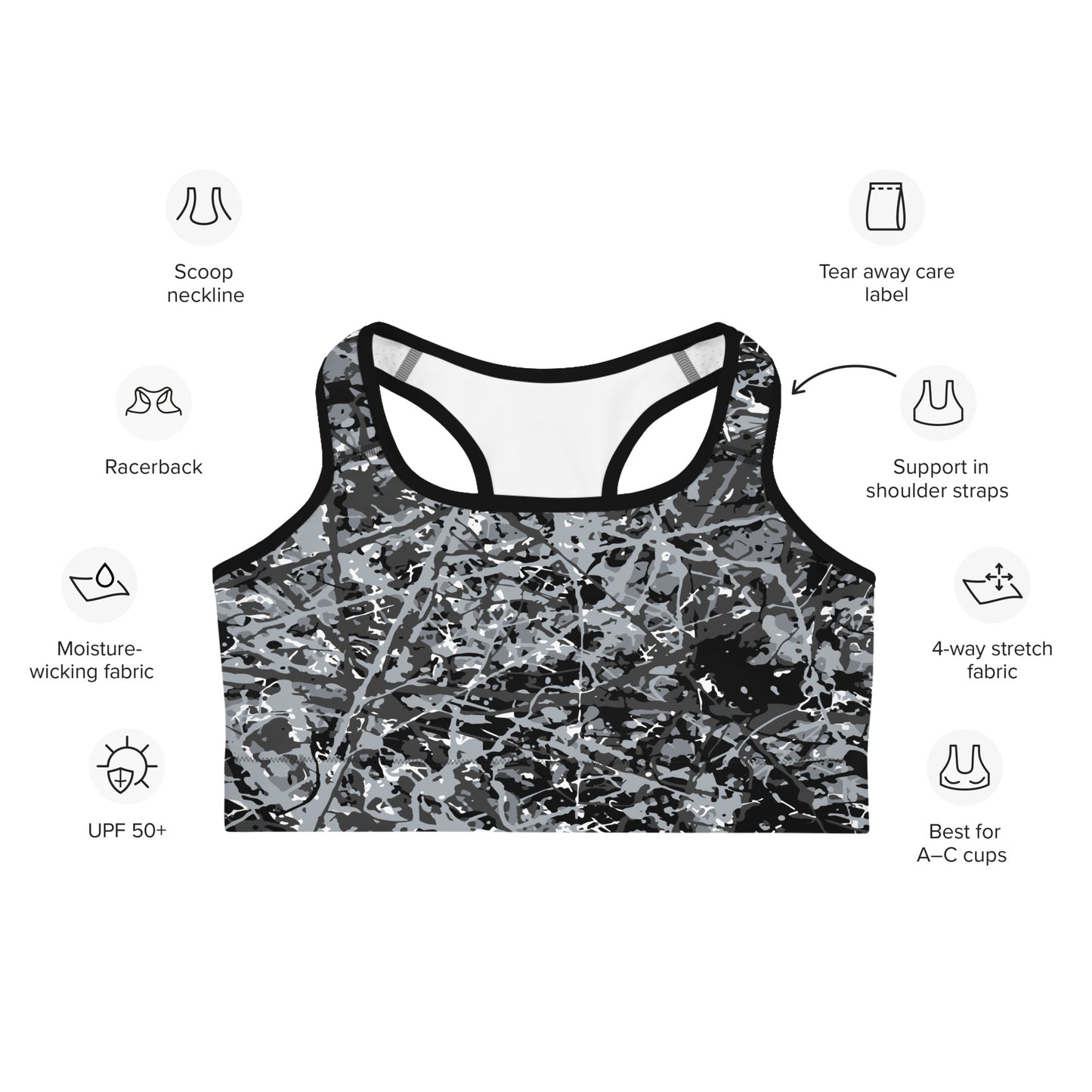 Women's Sports Bra Steel10 Plex