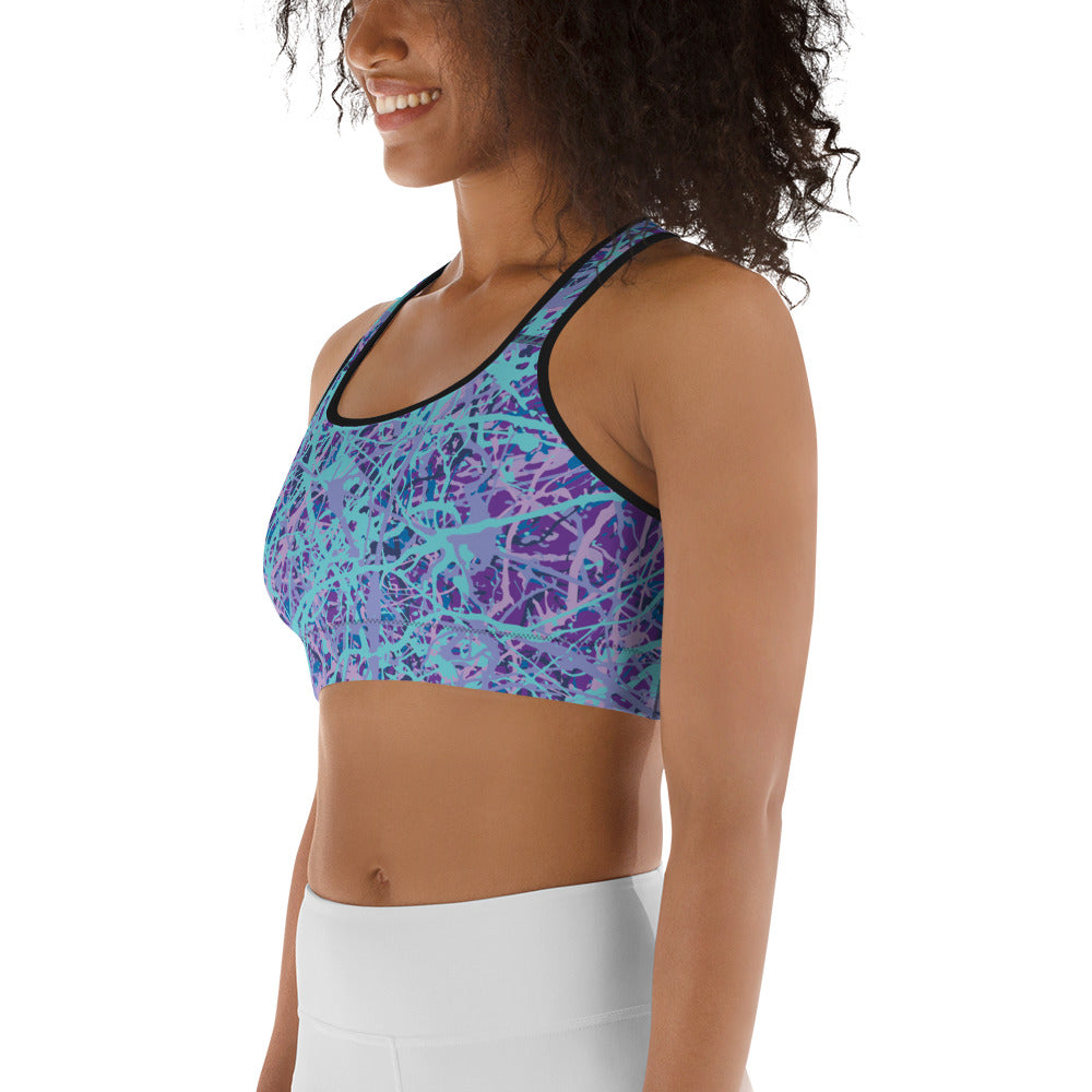 Women's Sports Bra IcePurple8 Plex