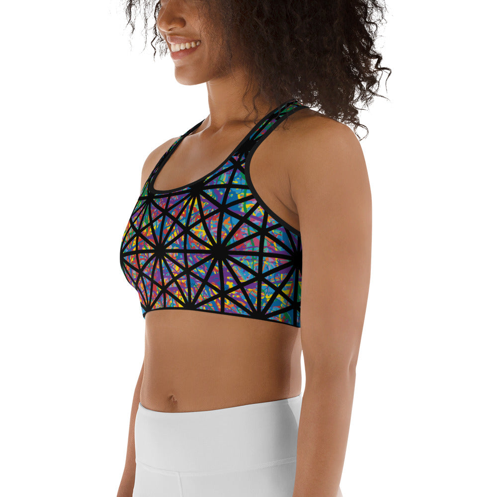Women's Sports Bra Plex 7-10 Krisrhombille-O