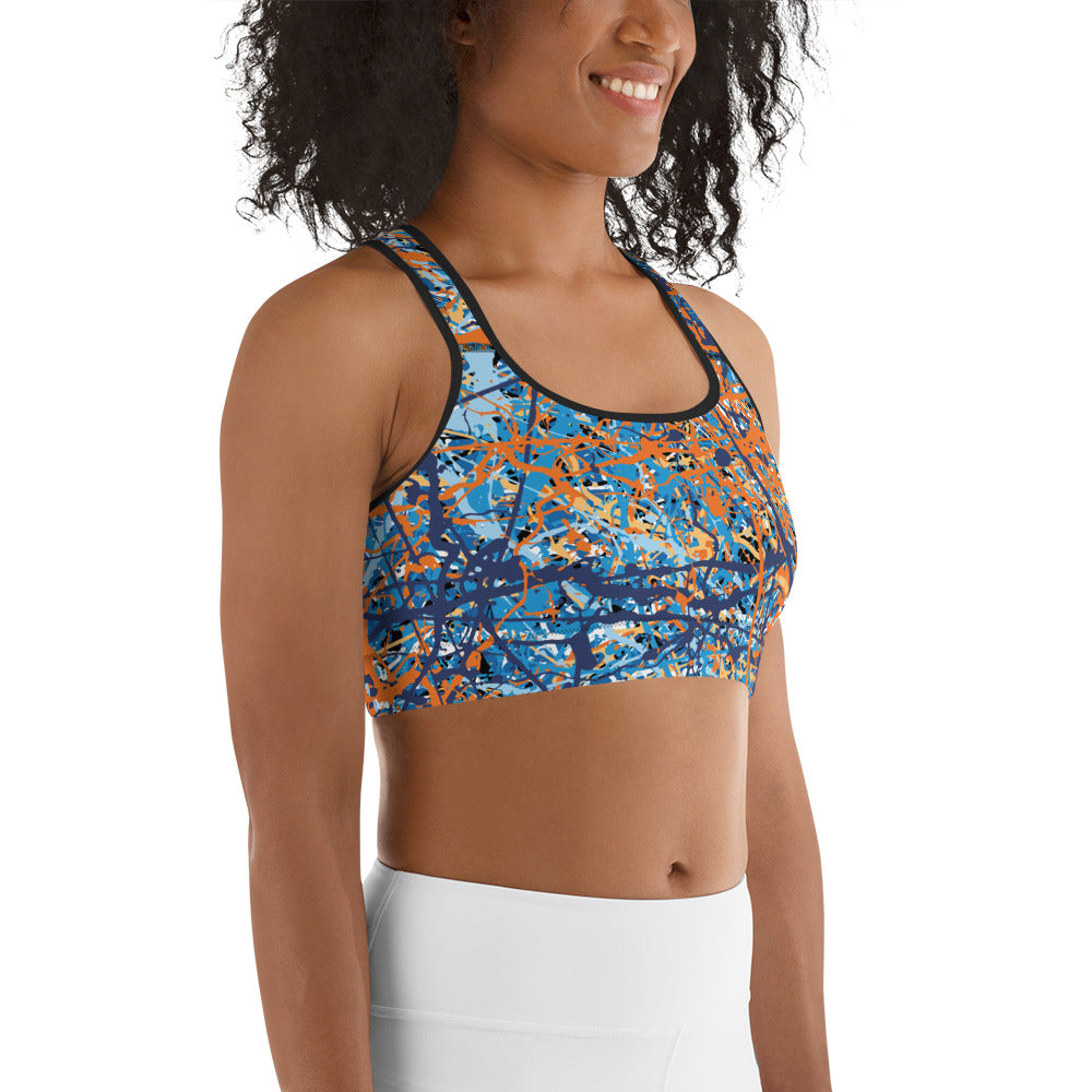 Women's Sports Bra BlueOrange8 Plex
