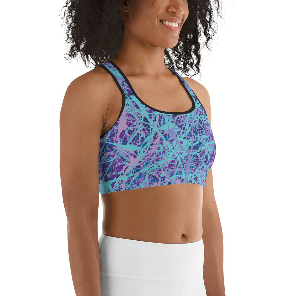 Women's Sports Bra IcePurple8 Plex