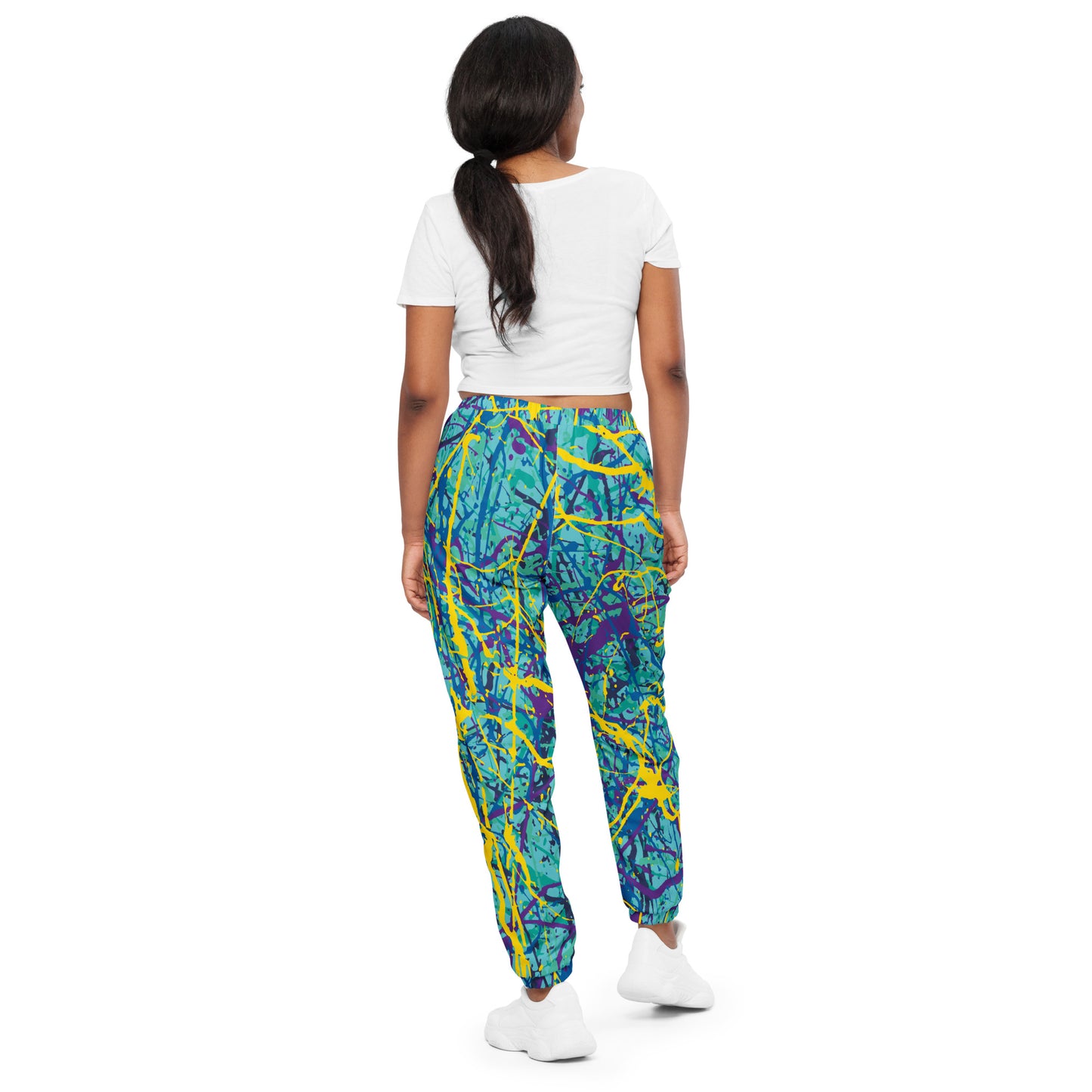 Unisex Track Pants BlueYellow7 Plex
