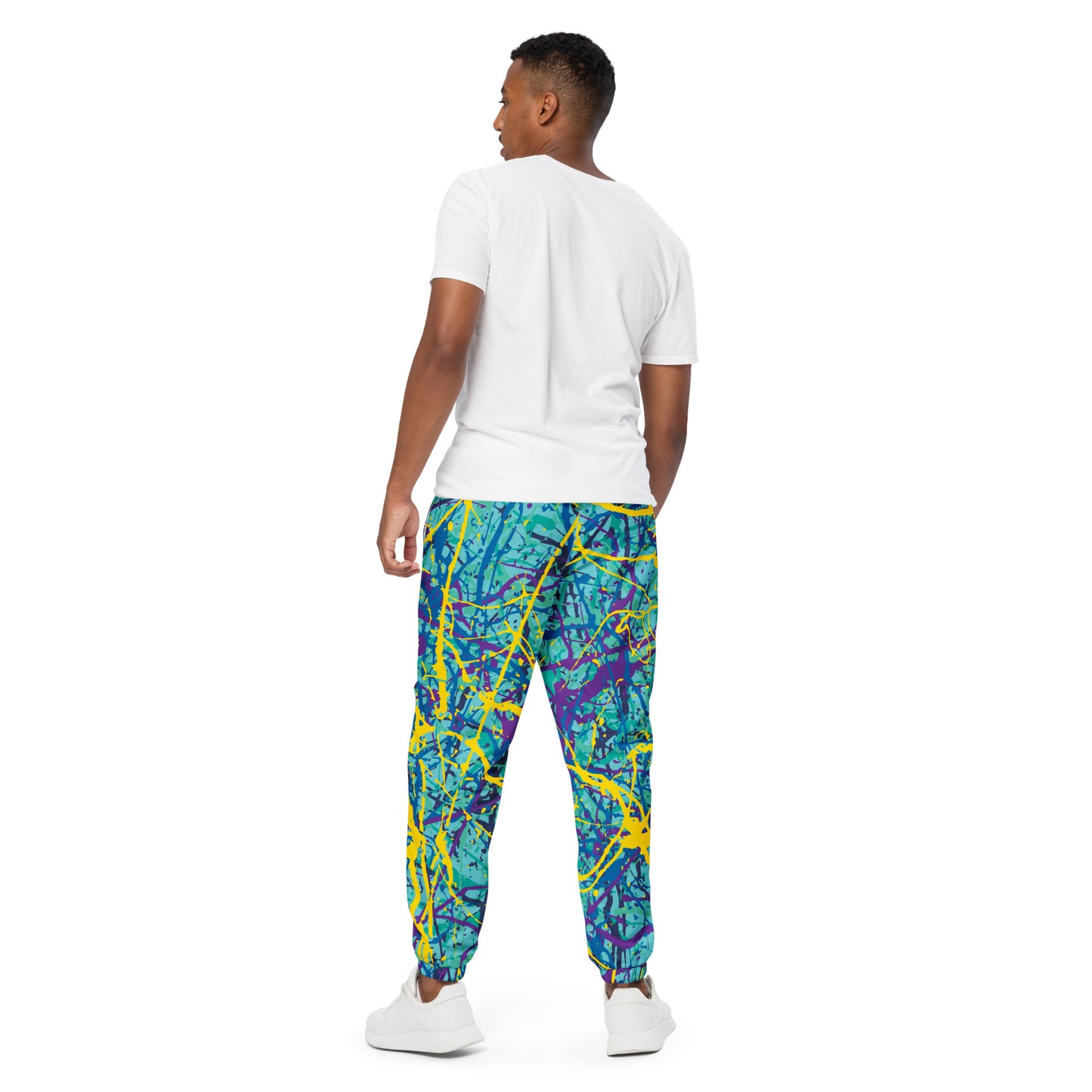 Unisex Track Pants BlueYellow7 Plex