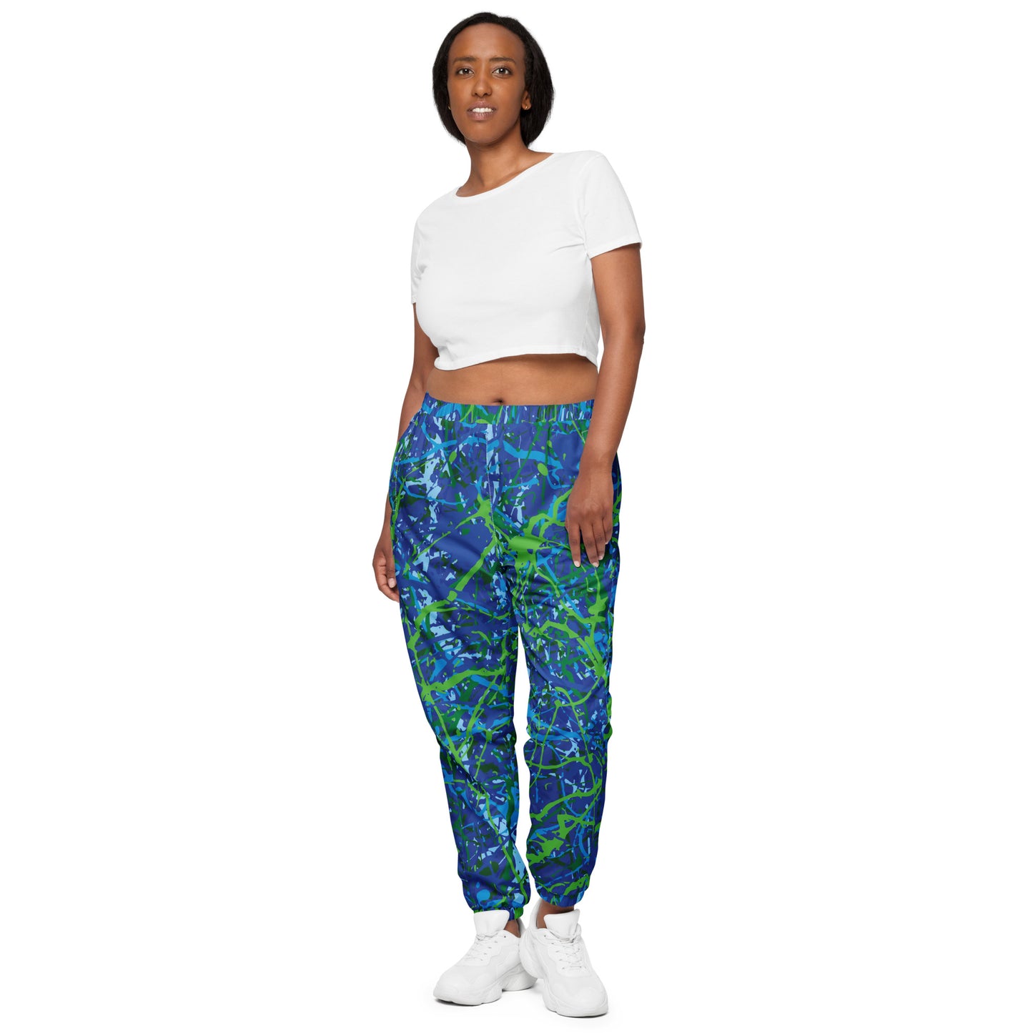 Unisex Track Pants BlueGreen8 Plex