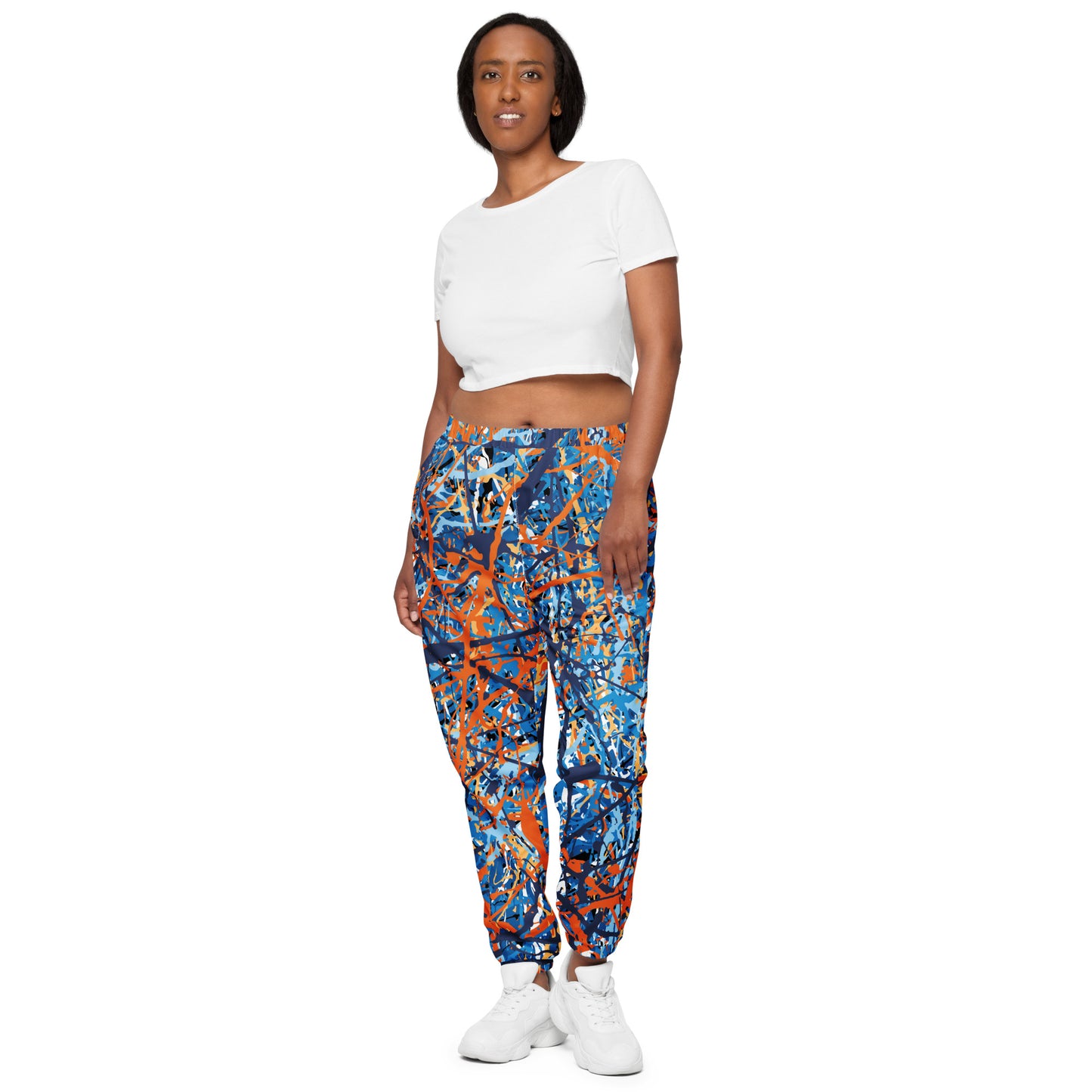 Unisex Track Pants BlueOrange8 Plex