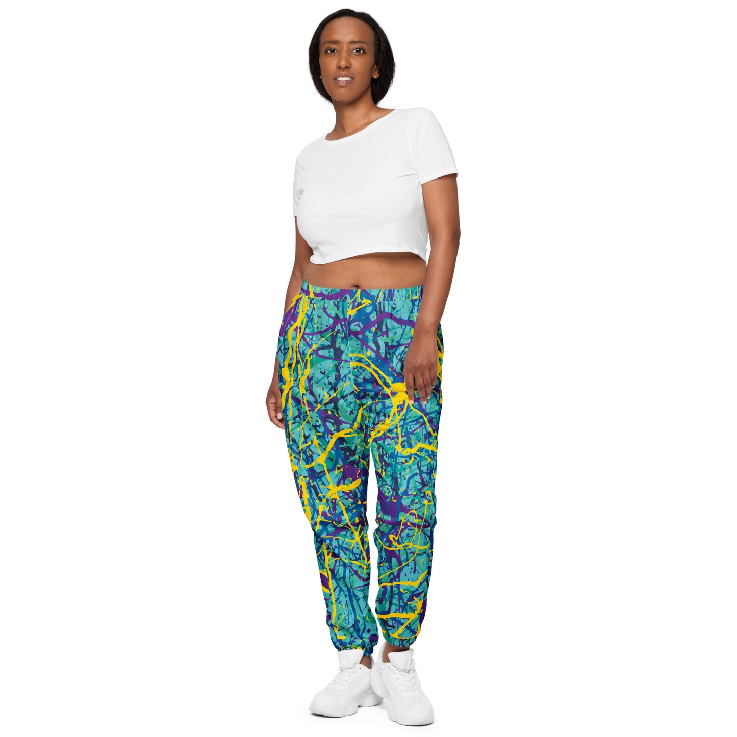 Unisex Track Pants BlueYellow7 Plex