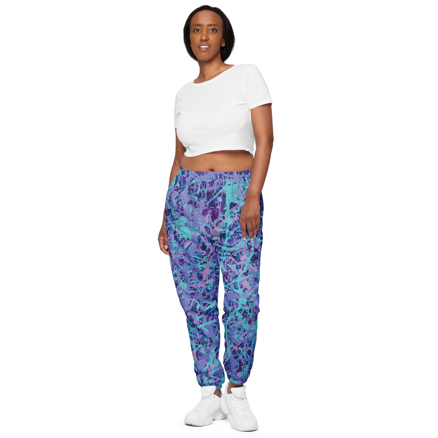 Unisex Track Pants IcePurple8 Plex