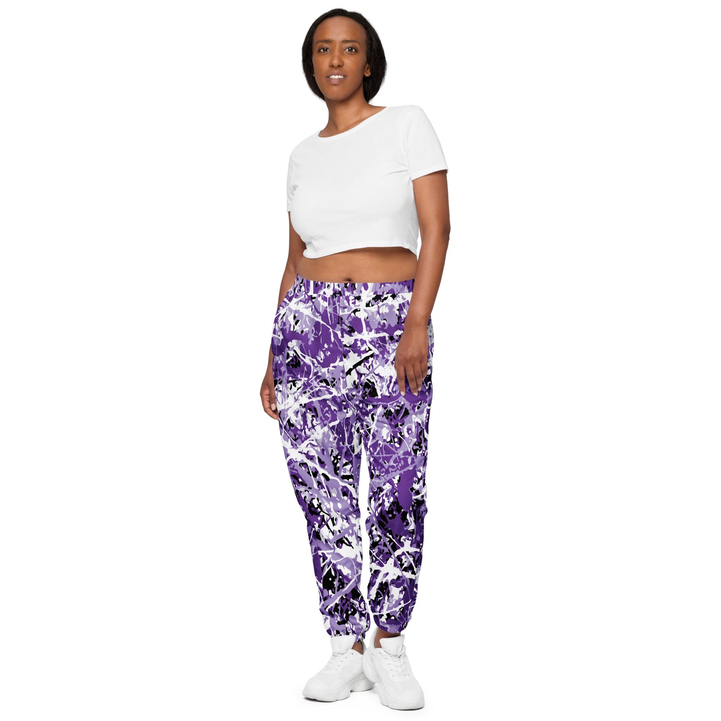Unisex Track Pants Purple5 Plex