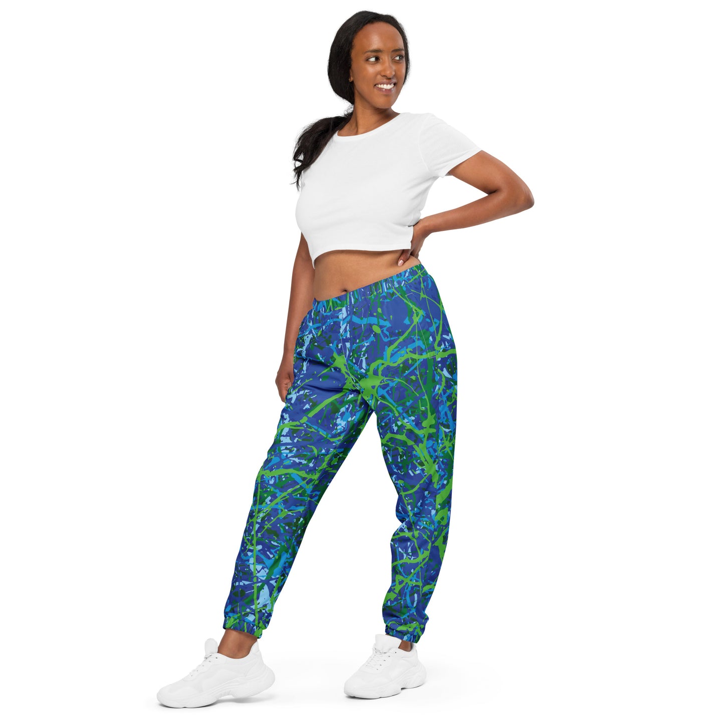 Unisex Track Pants BlueGreen8 Plex