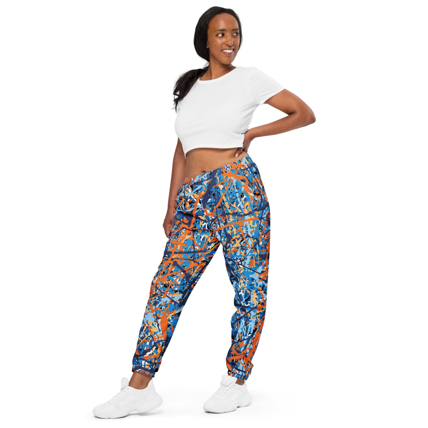 Unisex Track Pants BlueOrange8 Plex