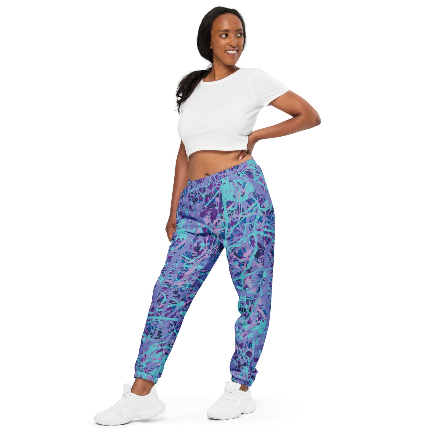 Unisex Track Pants IcePurple8 Plex