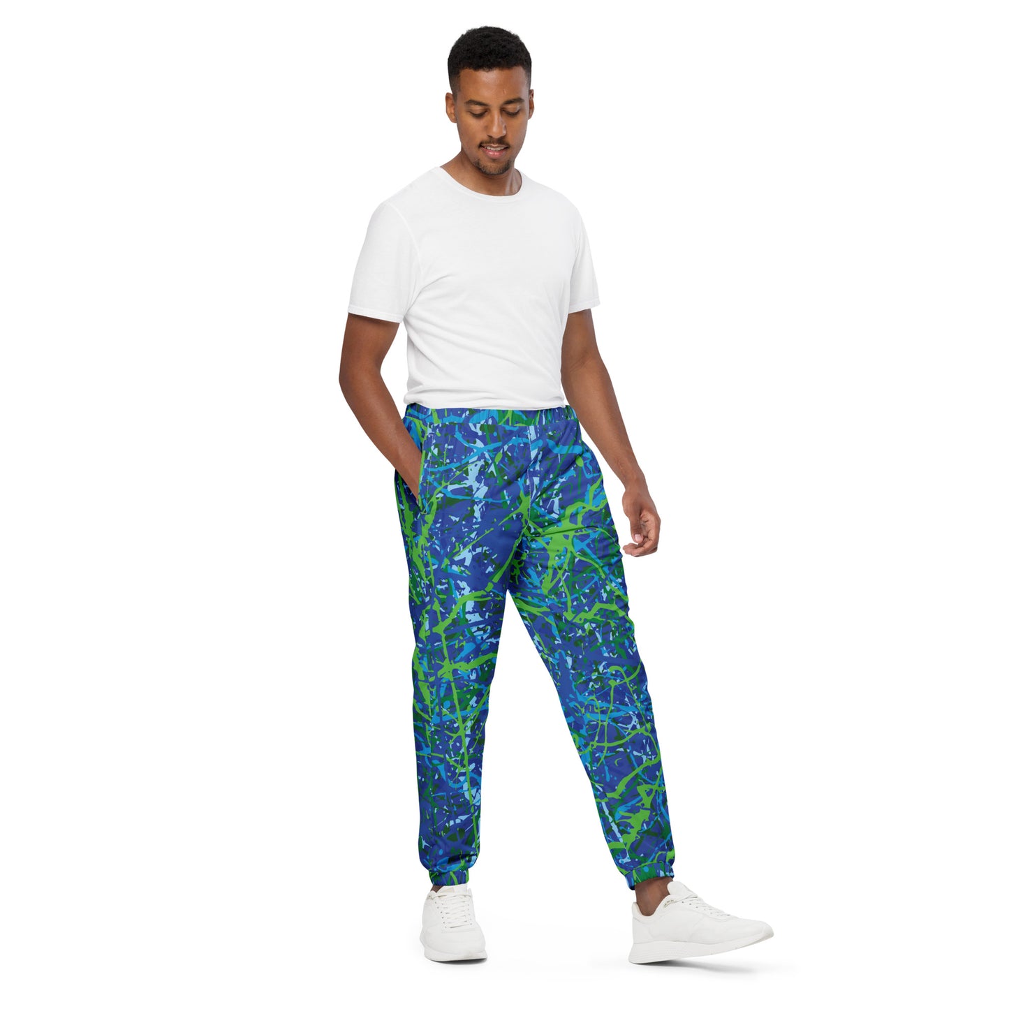 Unisex Track Pants BlueGreen8 Plex