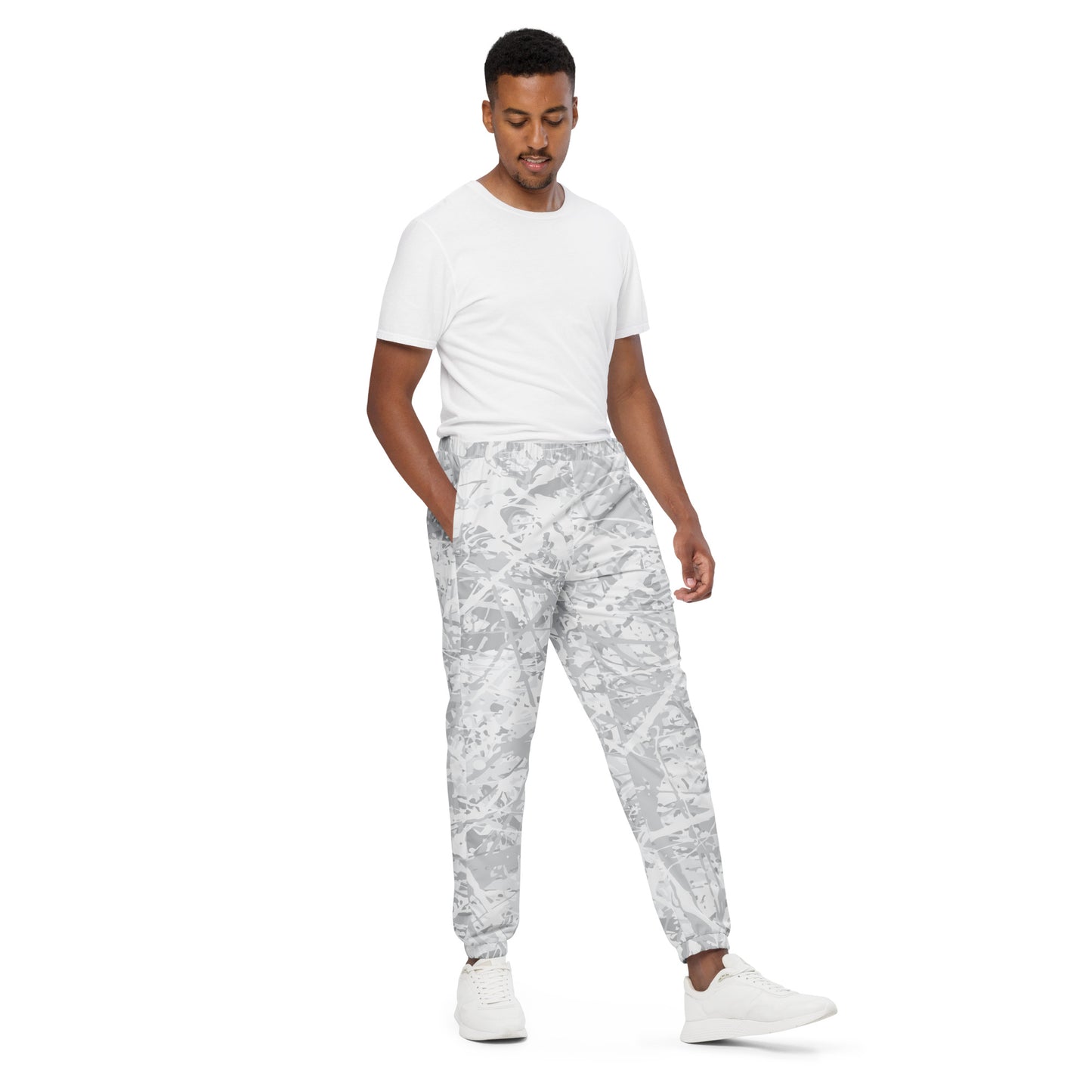 Unisex Track Pants Light White10 Plex